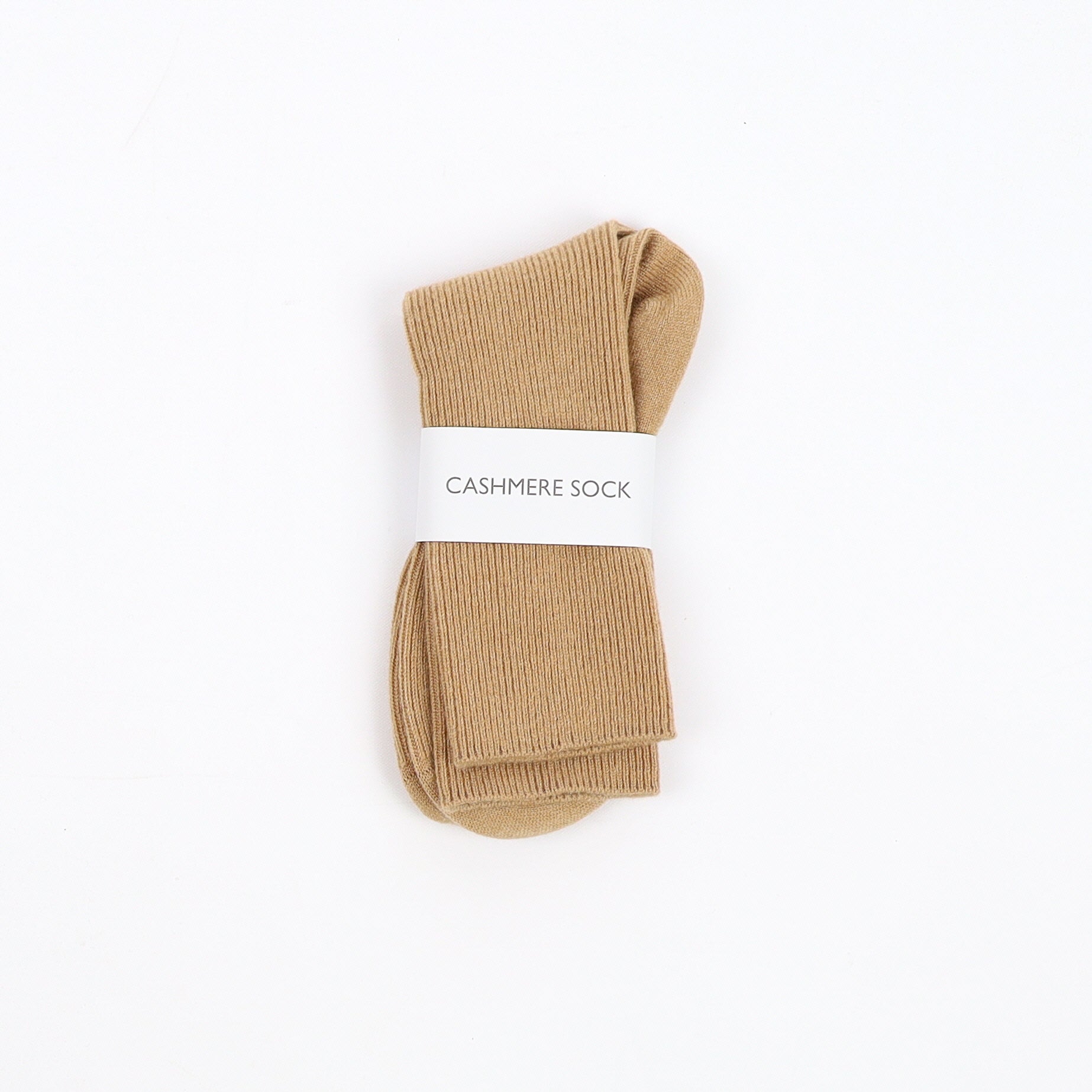 Brand New Scottish Camel Brown Ladies Cashmere Every Day Socks