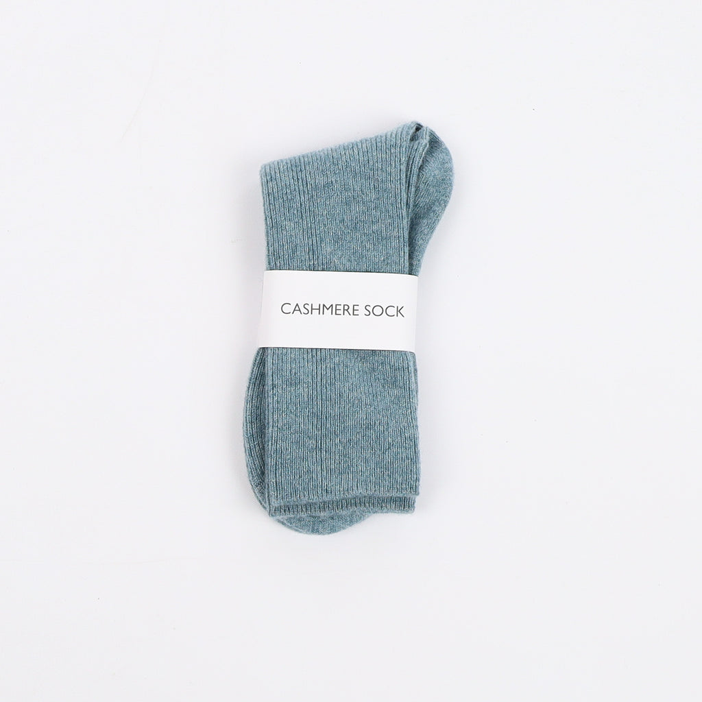 Brand New Scottish Duck Egg Blue Ladies Cashmere Every Day Socks