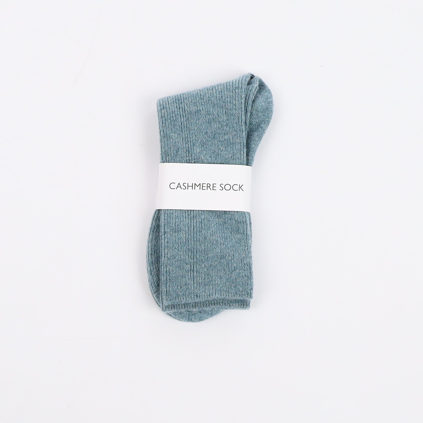 Brand New Scottish Duck Egg Blue Ladies Cashmere Every Day Socks