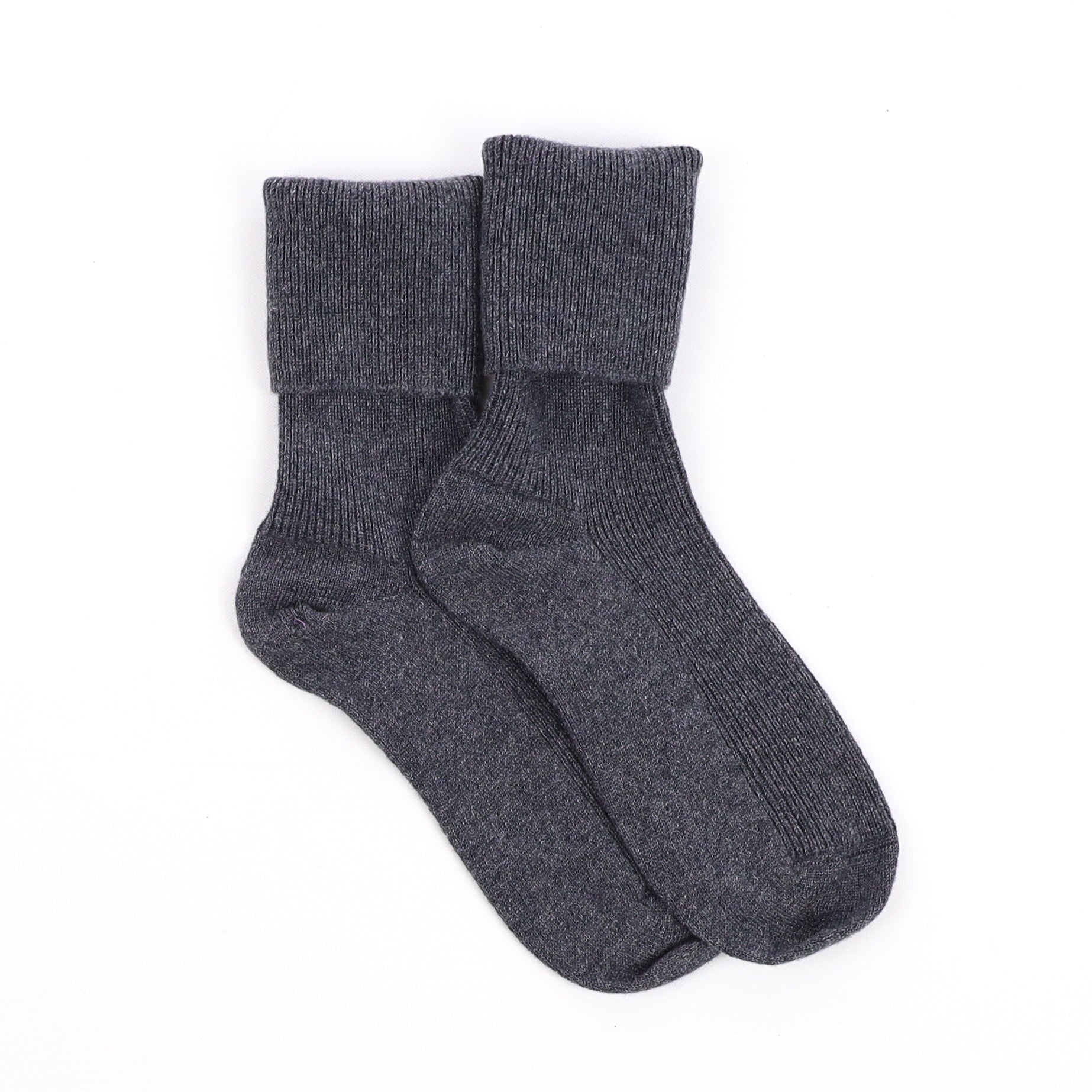 Brand New Scottish Charcoal Grey Ladies Cashmere Every Day Socks