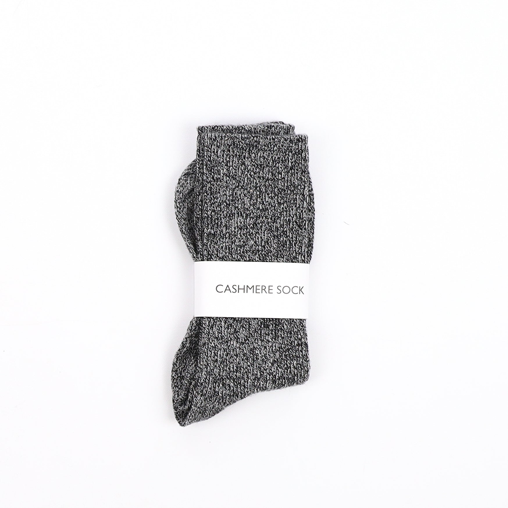 Brand New Scottish Black Marl Ladies Cashmere Every Day Socks
