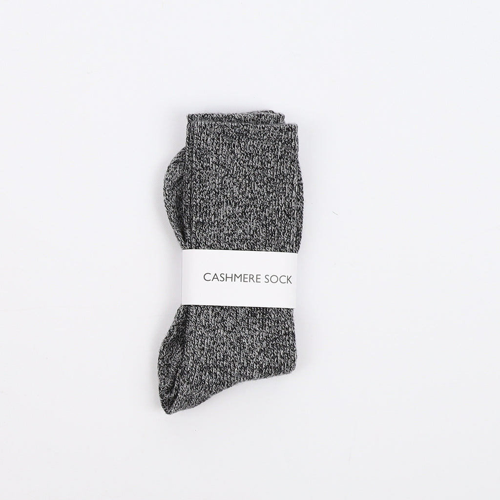 Brand New Scottish Black Marl Ladies Cashmere Every Day Socks