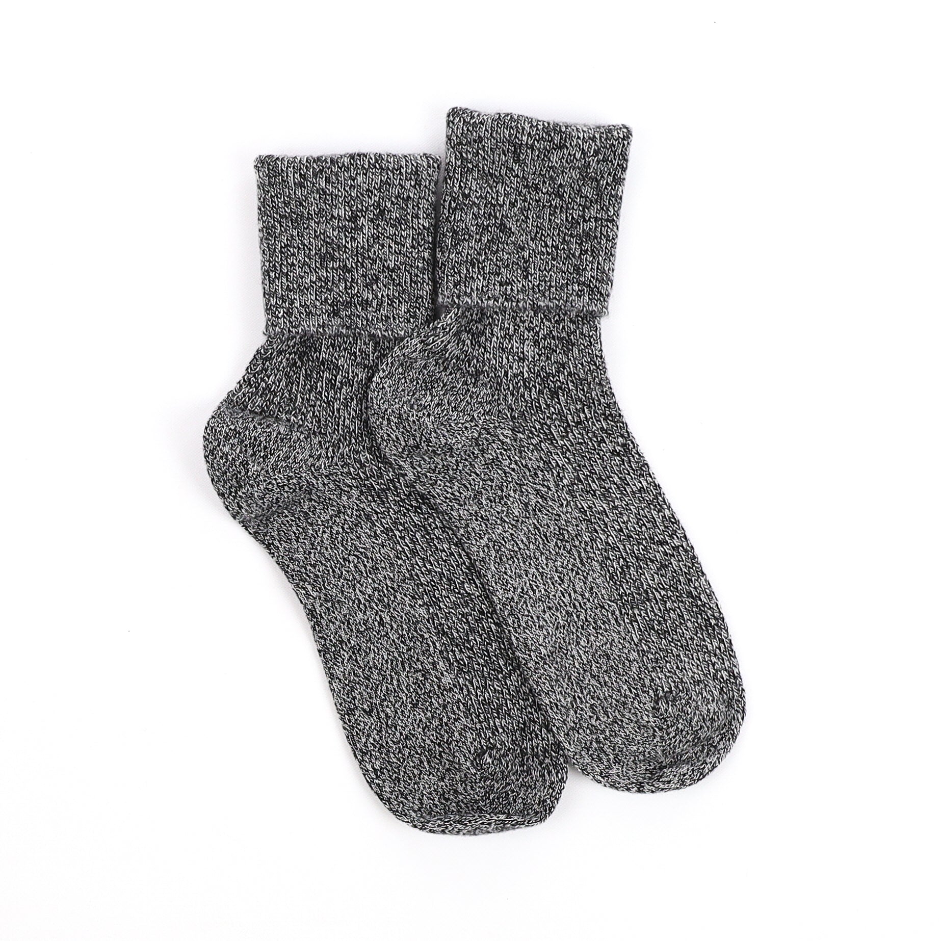 Brand New Scottish Black Marl Ladies Cashmere Every Day Socks