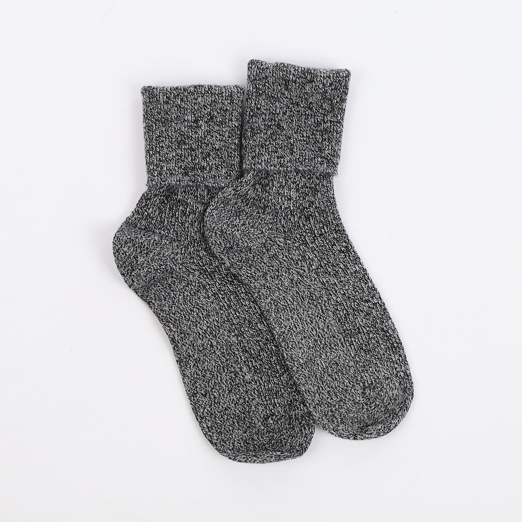 Brand New Scottish Black Marl Ladies Cashmere Every Day Socks