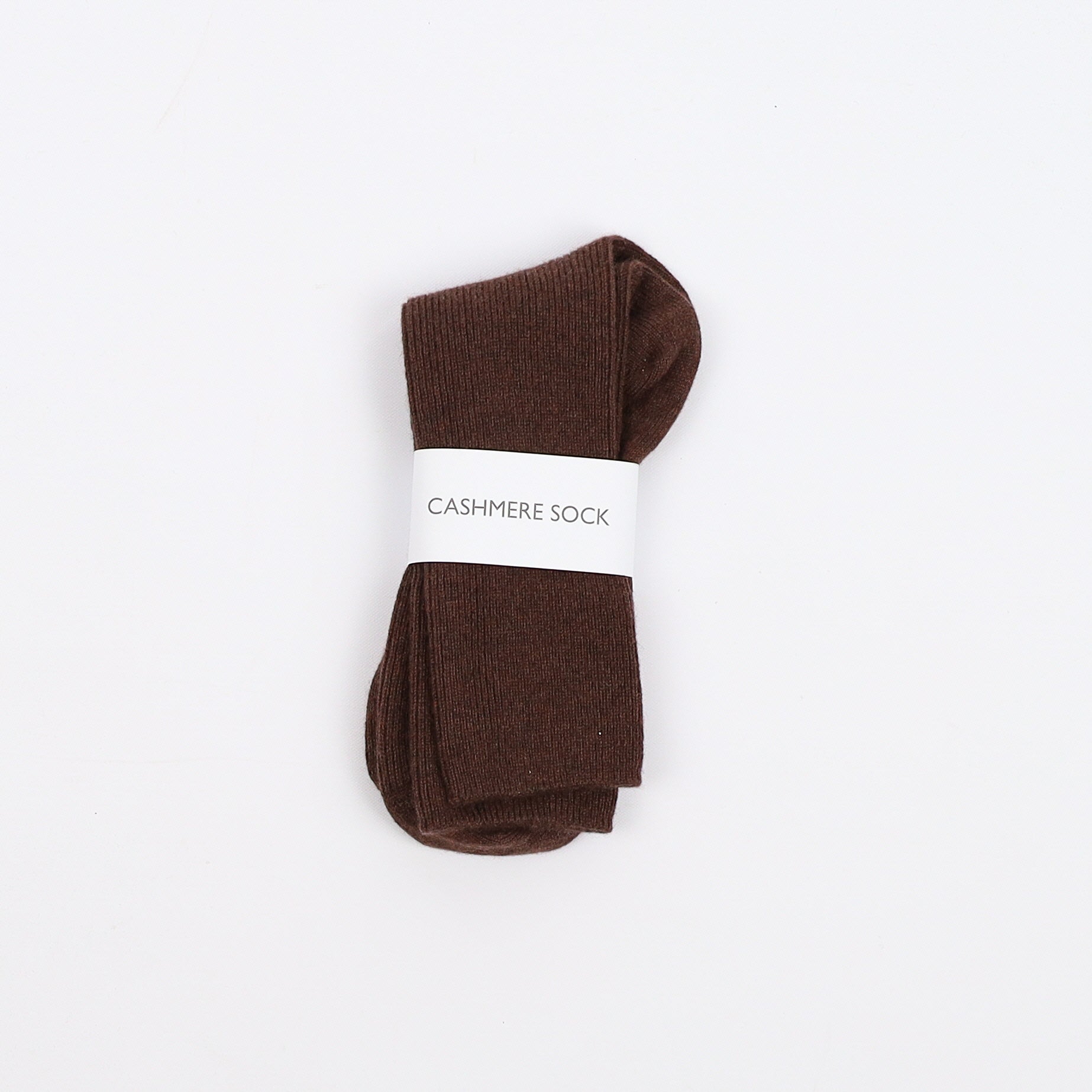 Brand New Scottish Chocolate Brown Ladies Cashmere Every Day Socks