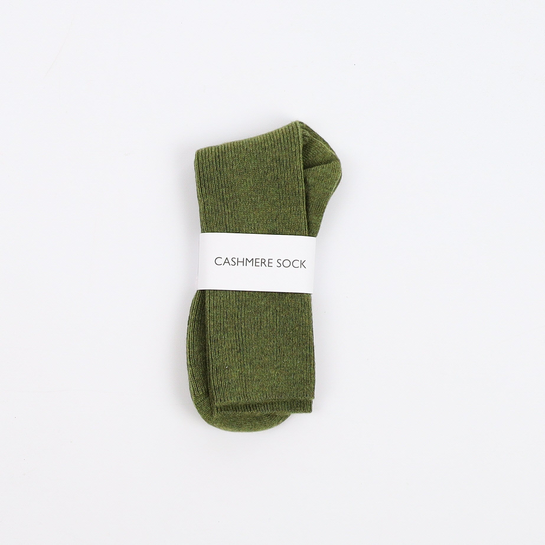 Brand New Scottish Moss Green Ladies Cashmere Every Day Socks