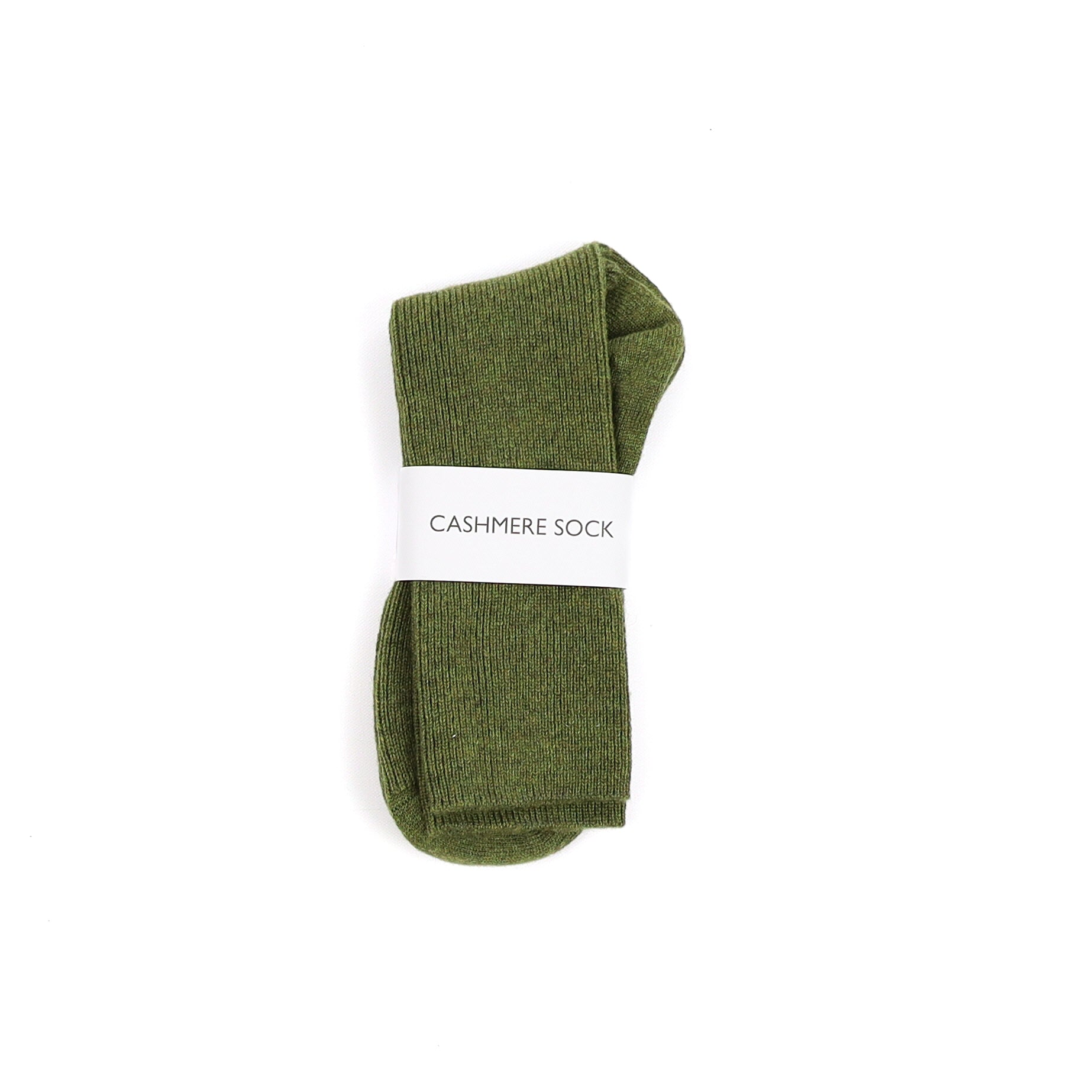 Brand New Scottish Moss Green Ladies Cashmere Every Day Socks
