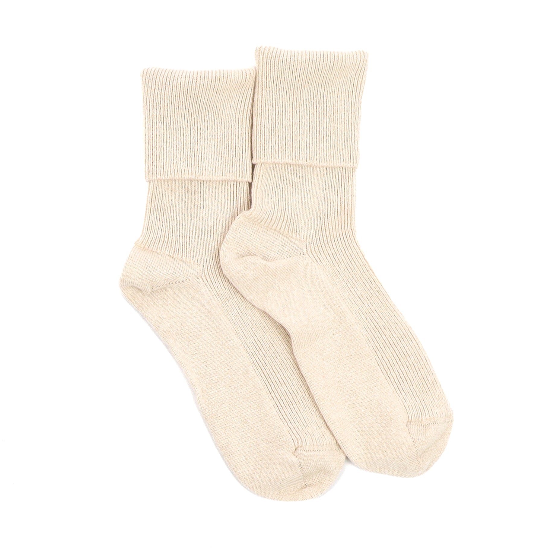 Brand New Scottish Oatmeal Ladies Cashmere Every Day Socks