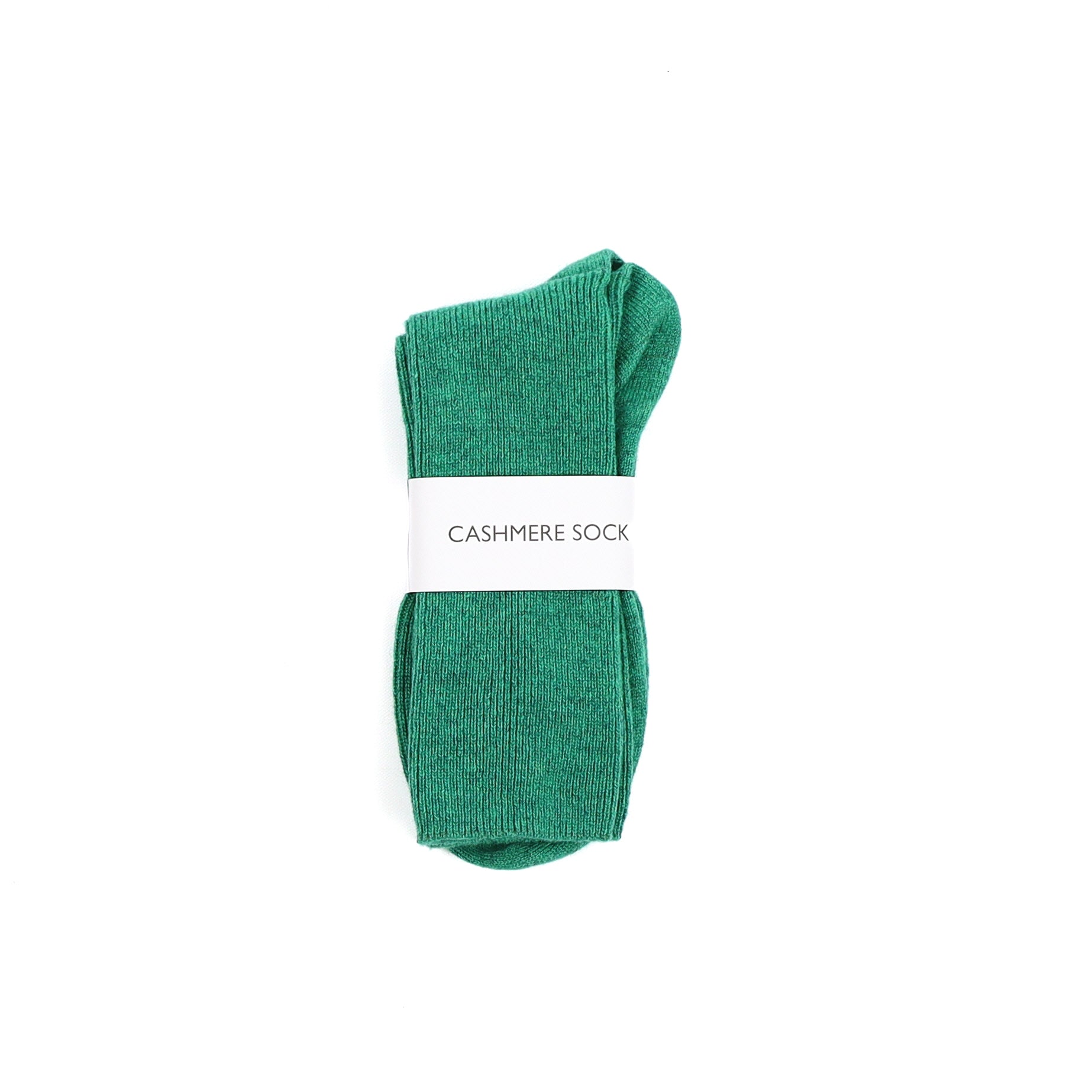 Brand New Scottish Shamrock Green Ladies Cashmere Every Day Socks