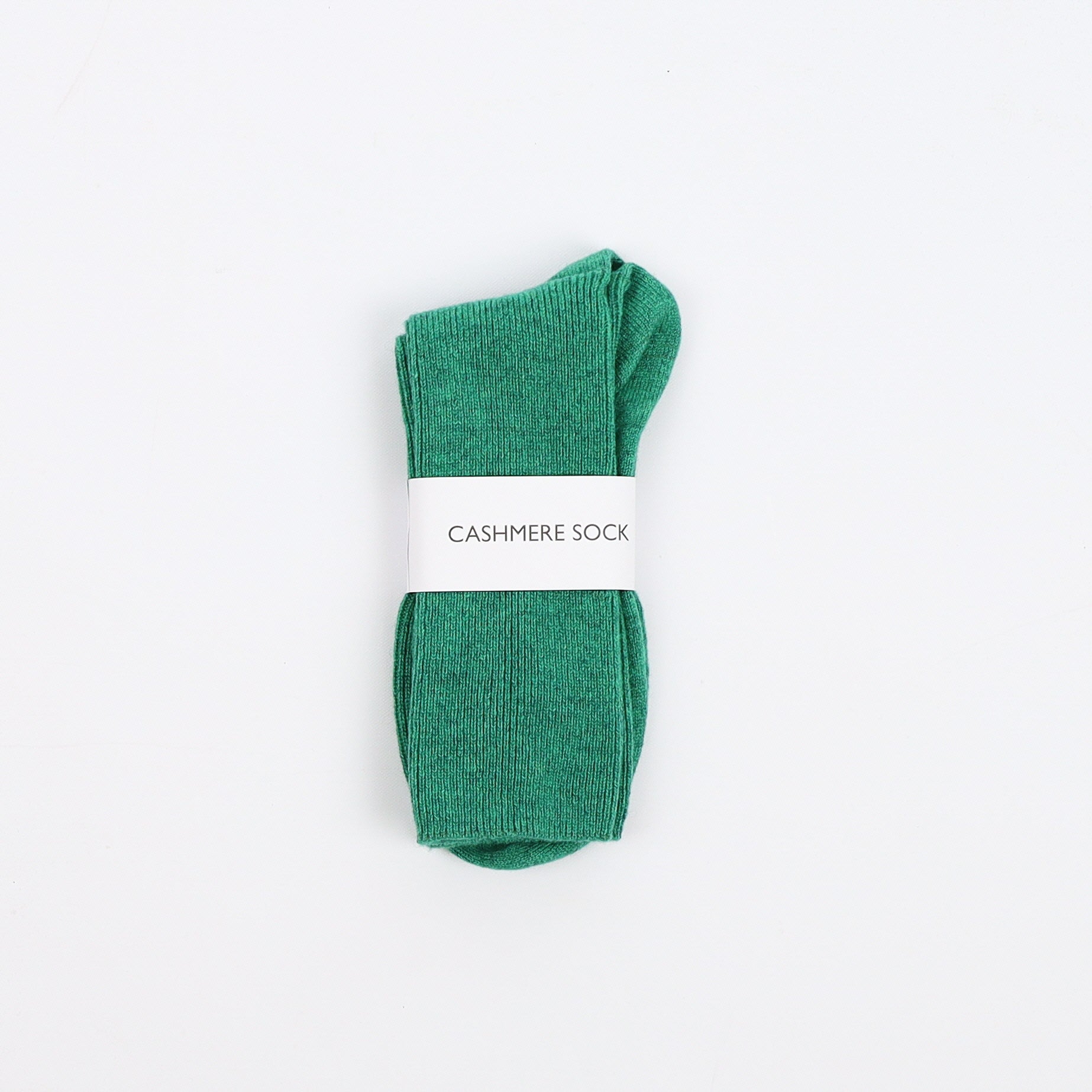 Brand New Scottish Shamrock Green Ladies Cashmere Every Day Socks