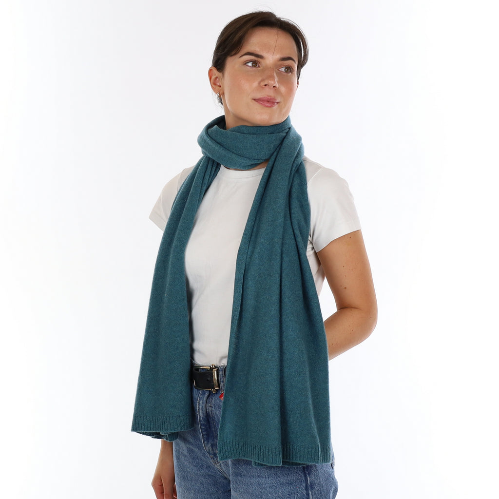 Brand New Ocean Green Recycled Cashmere Wrap
