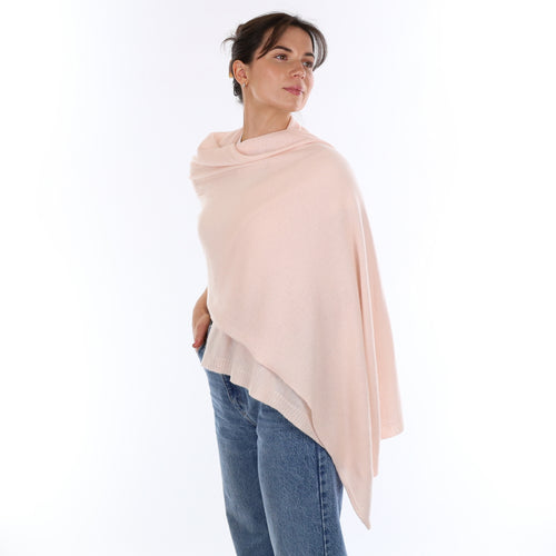 Brand New Ice Pink Recycled Cashmere Wrap