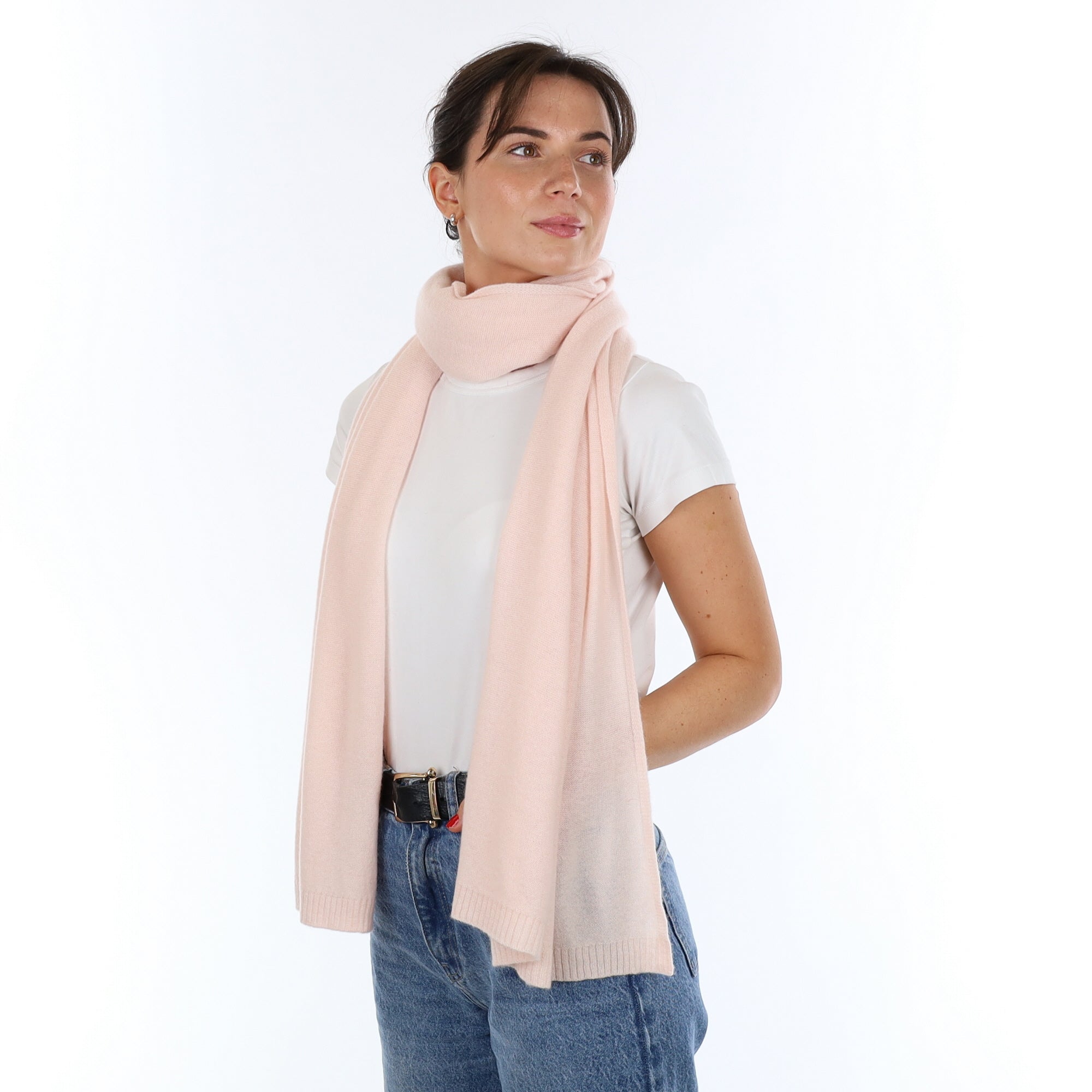 Brand New Ice Pink Recycled Cashmere Wrap