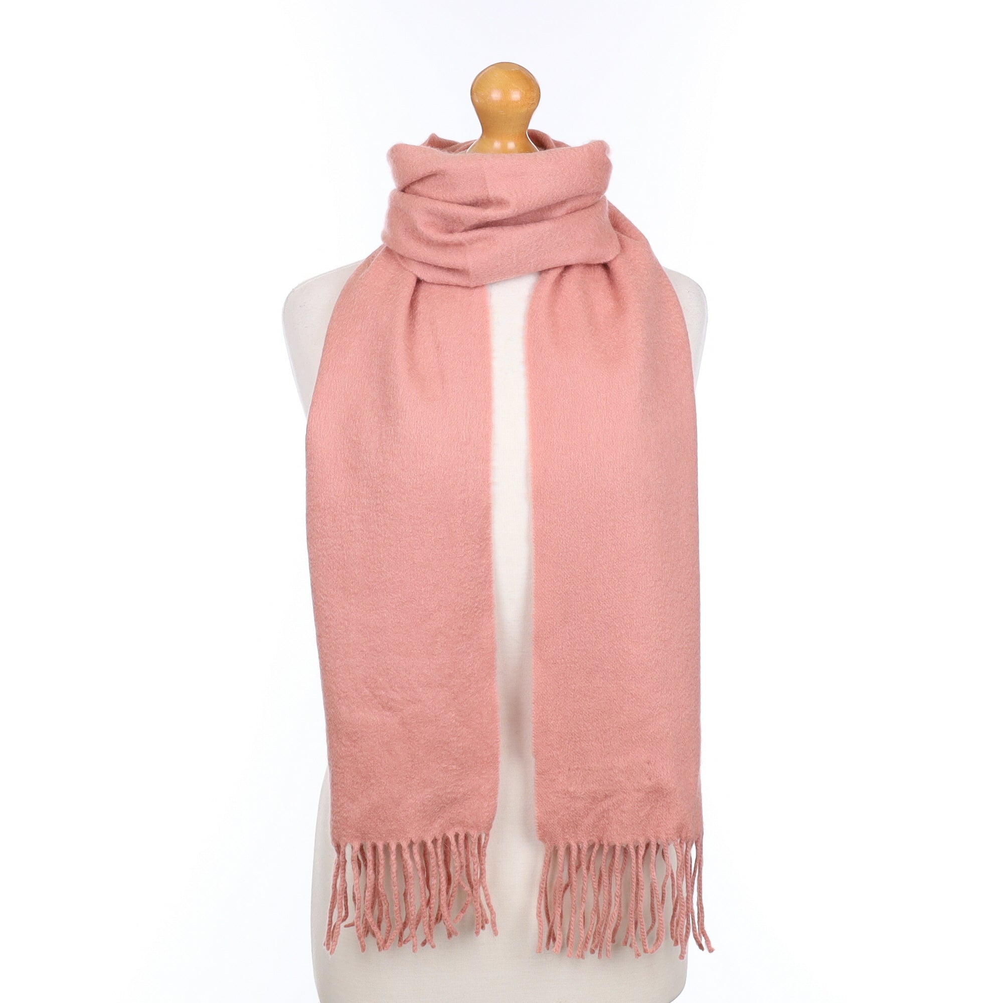 Blush Pink Cashmere Woven Scarf