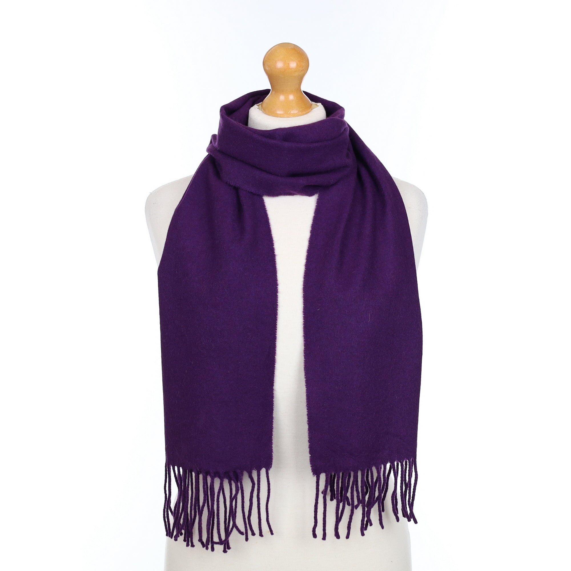 Grape Purple Cashmere Scarf