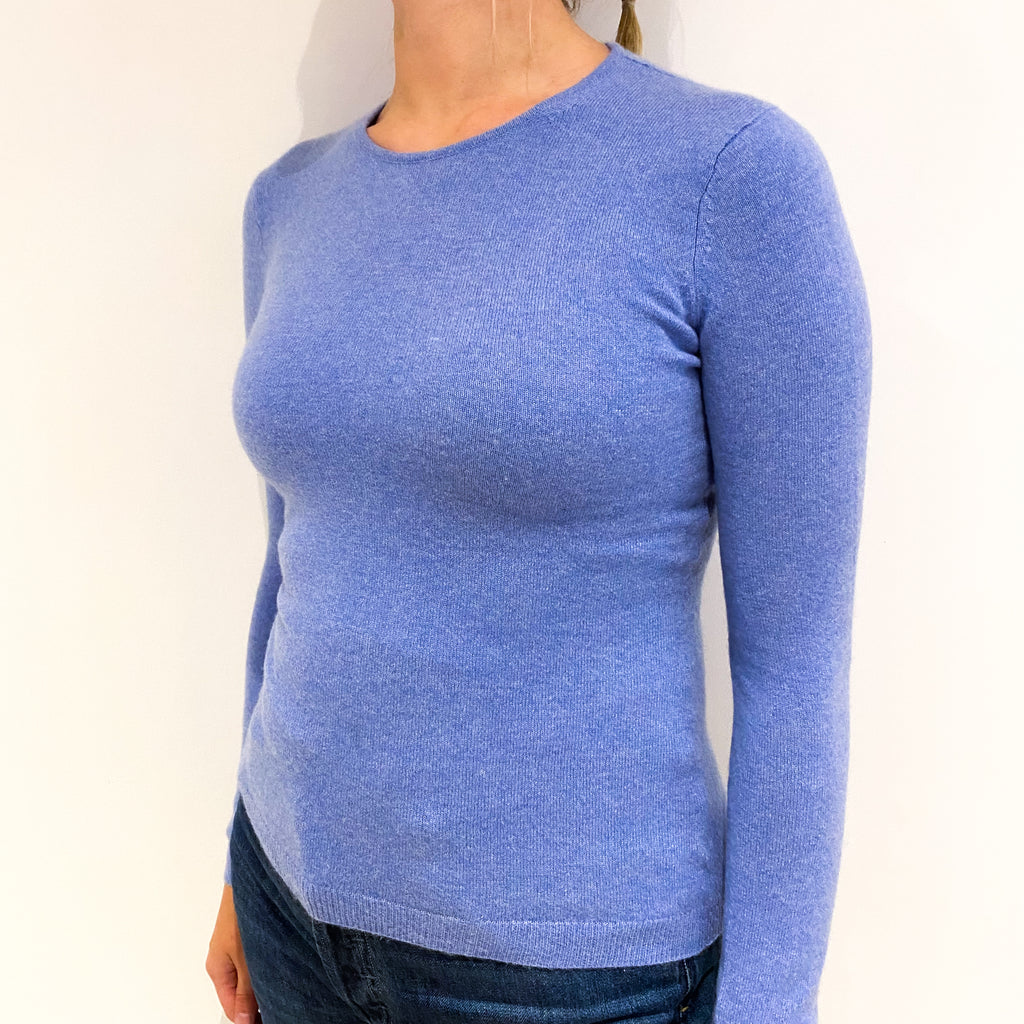 Sky Blue Cashmere Crew Neck Jumper Small