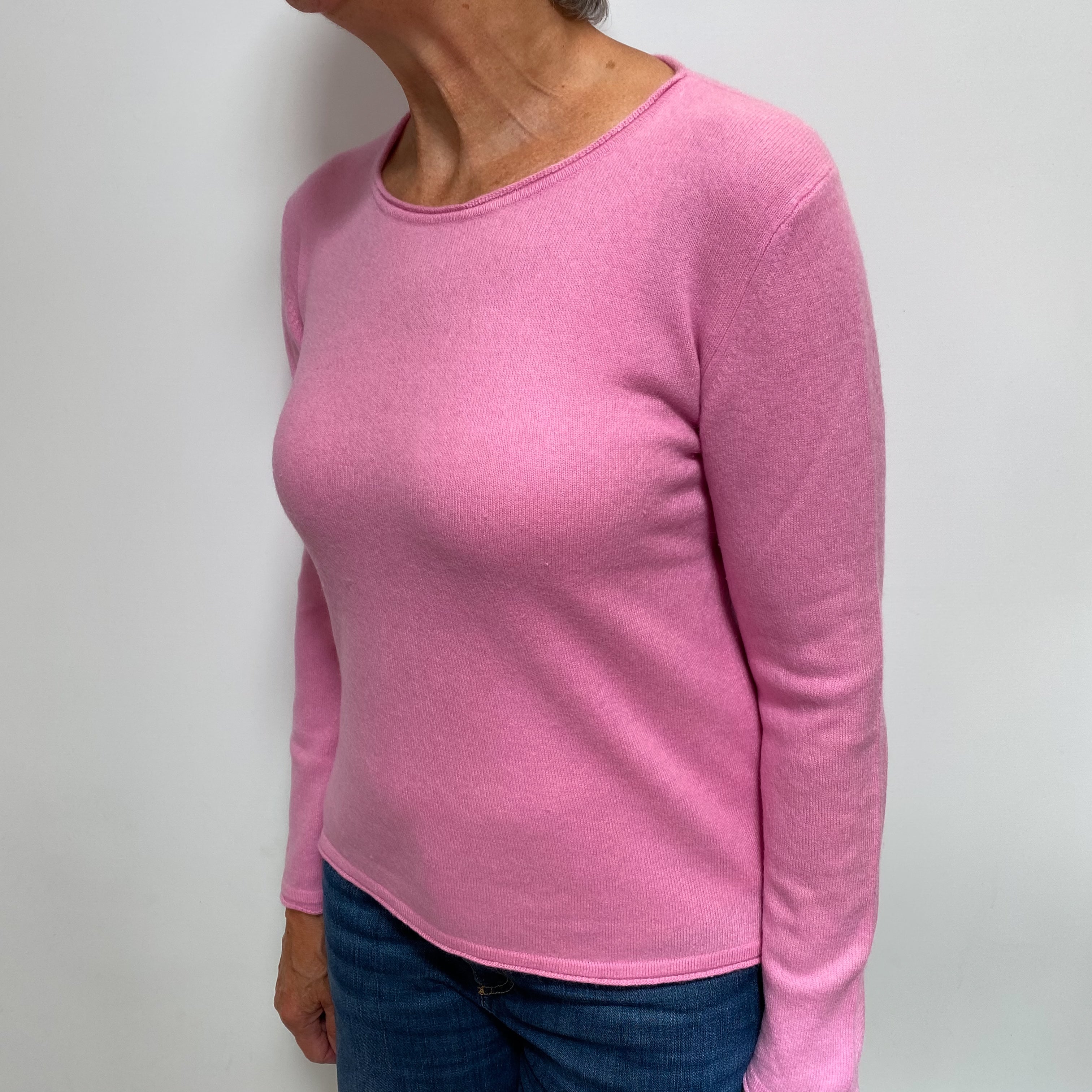 Sugar Mouse Pink Cashmere Crew Neck Jumper Medium
