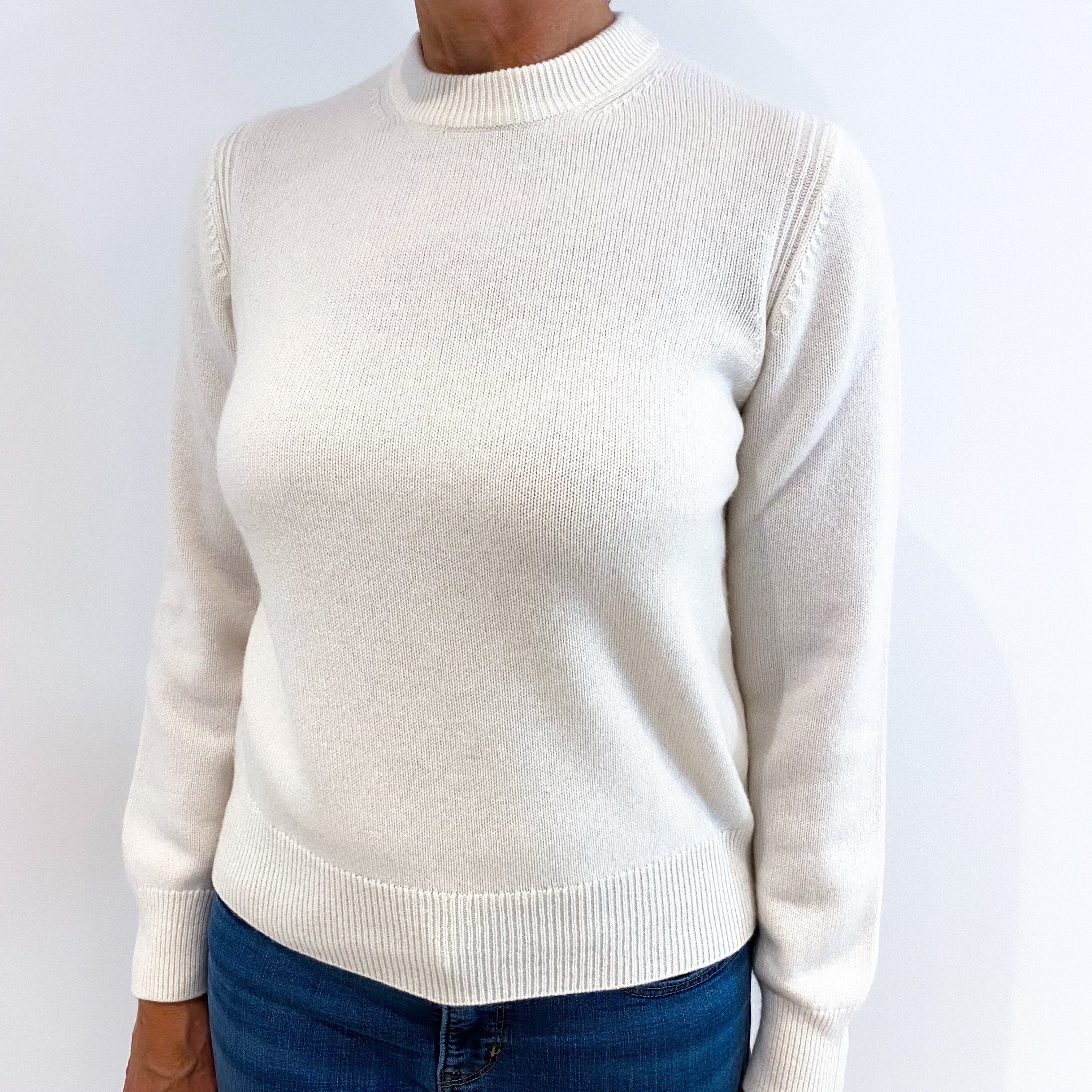 Cos Cream Cashmere Crew Neck Jumper Medium