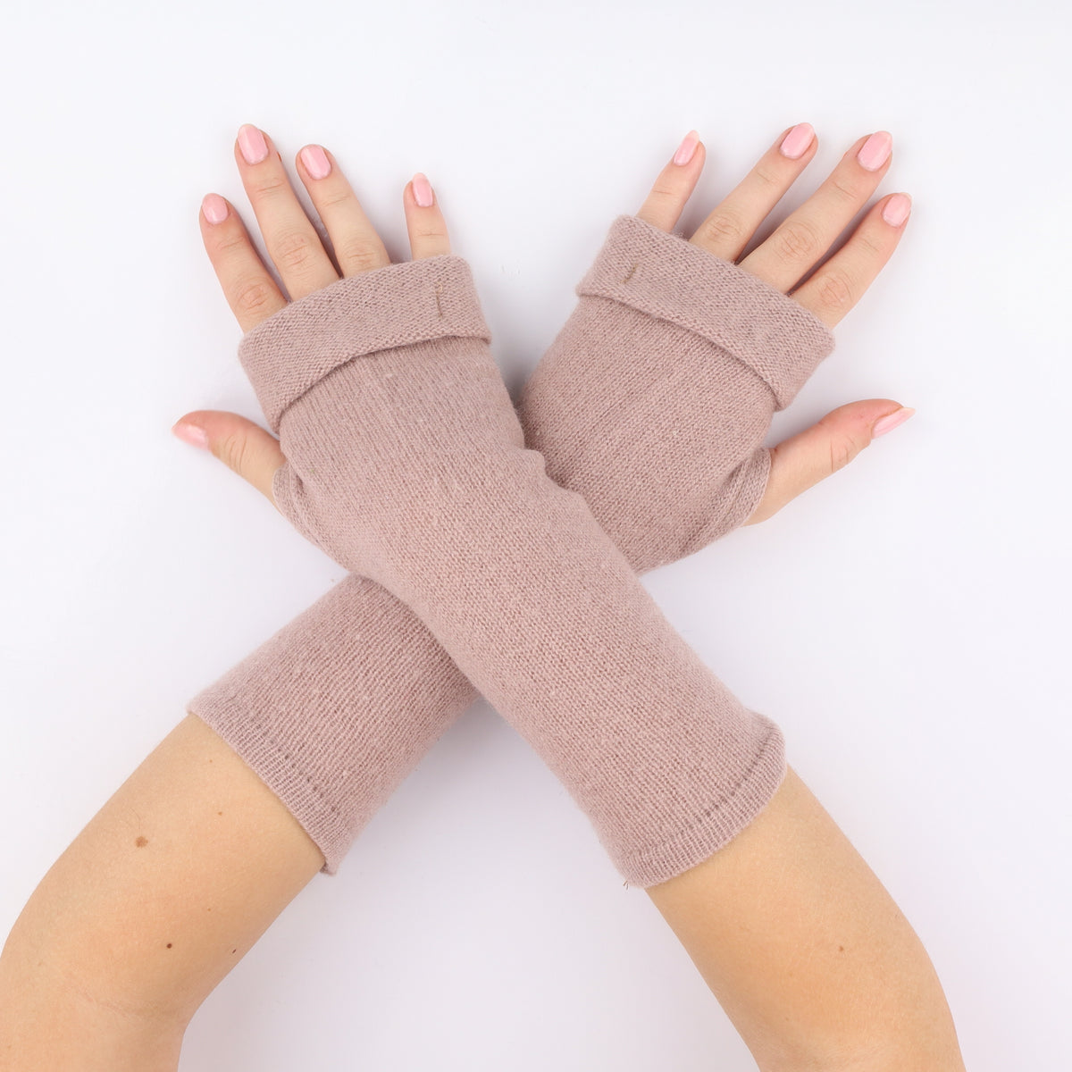 Muted Heather Fingerless Gloves