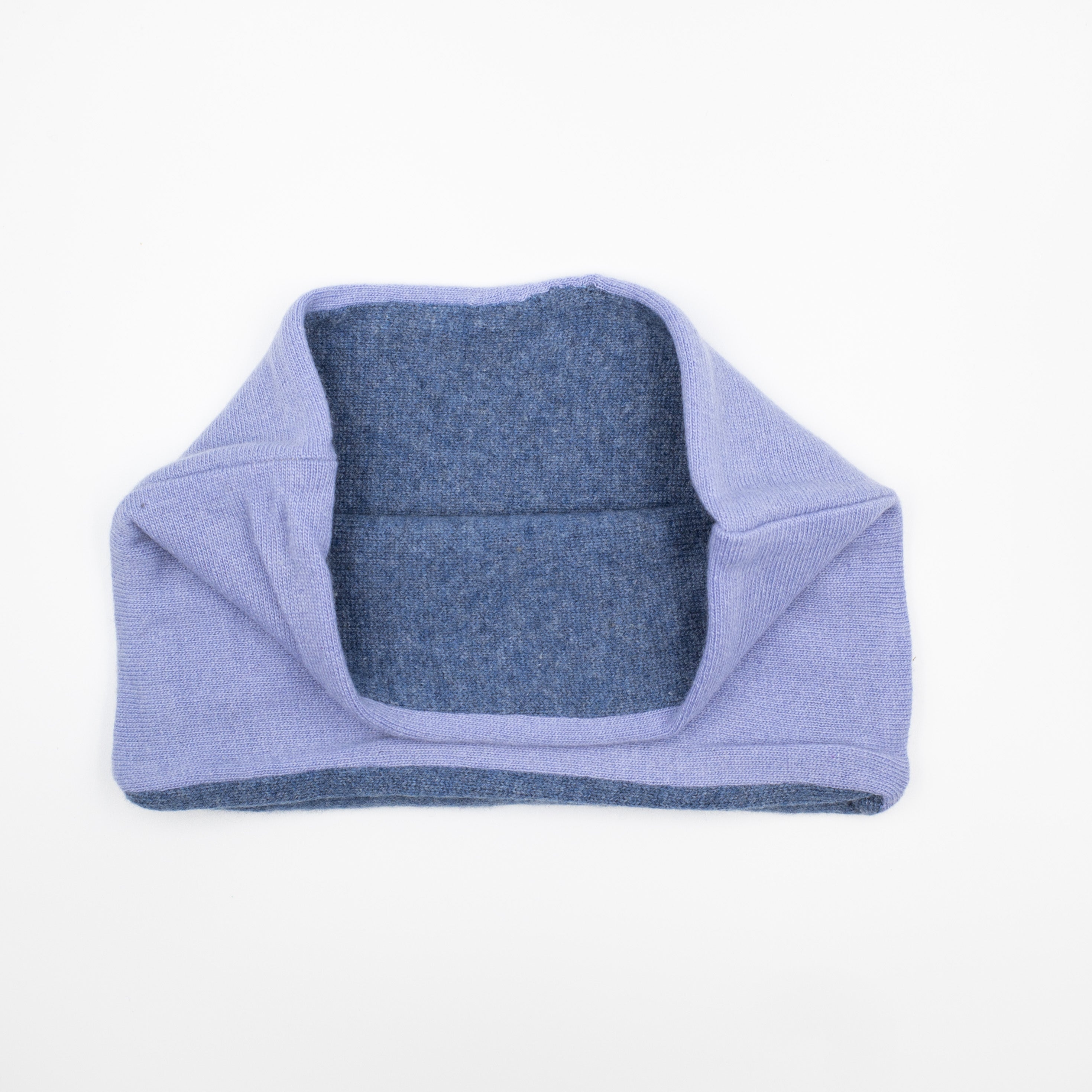 Pale Purple and Denim Blue Neck Warmer