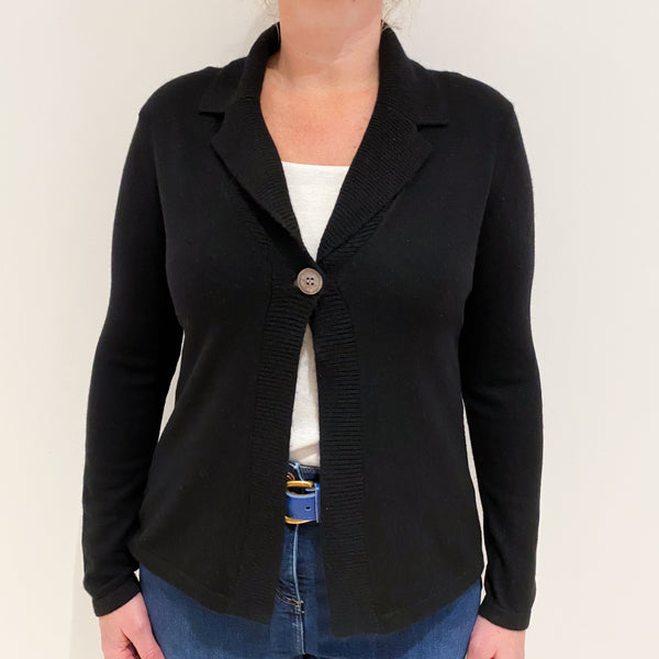 Black Cashmere Cardigan Large