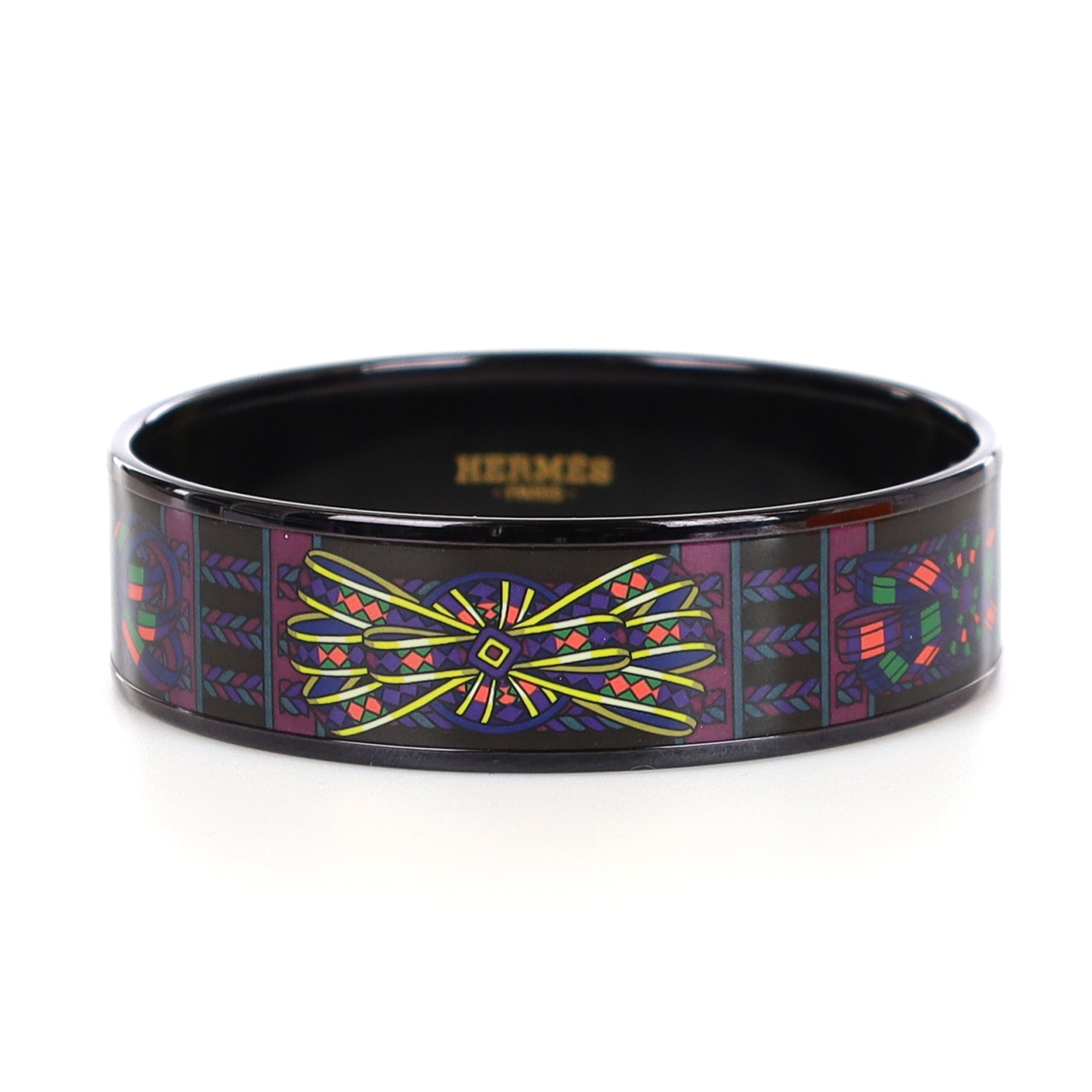 Pristine Boxed Hermès Enamel Bangle Bracelet Medium