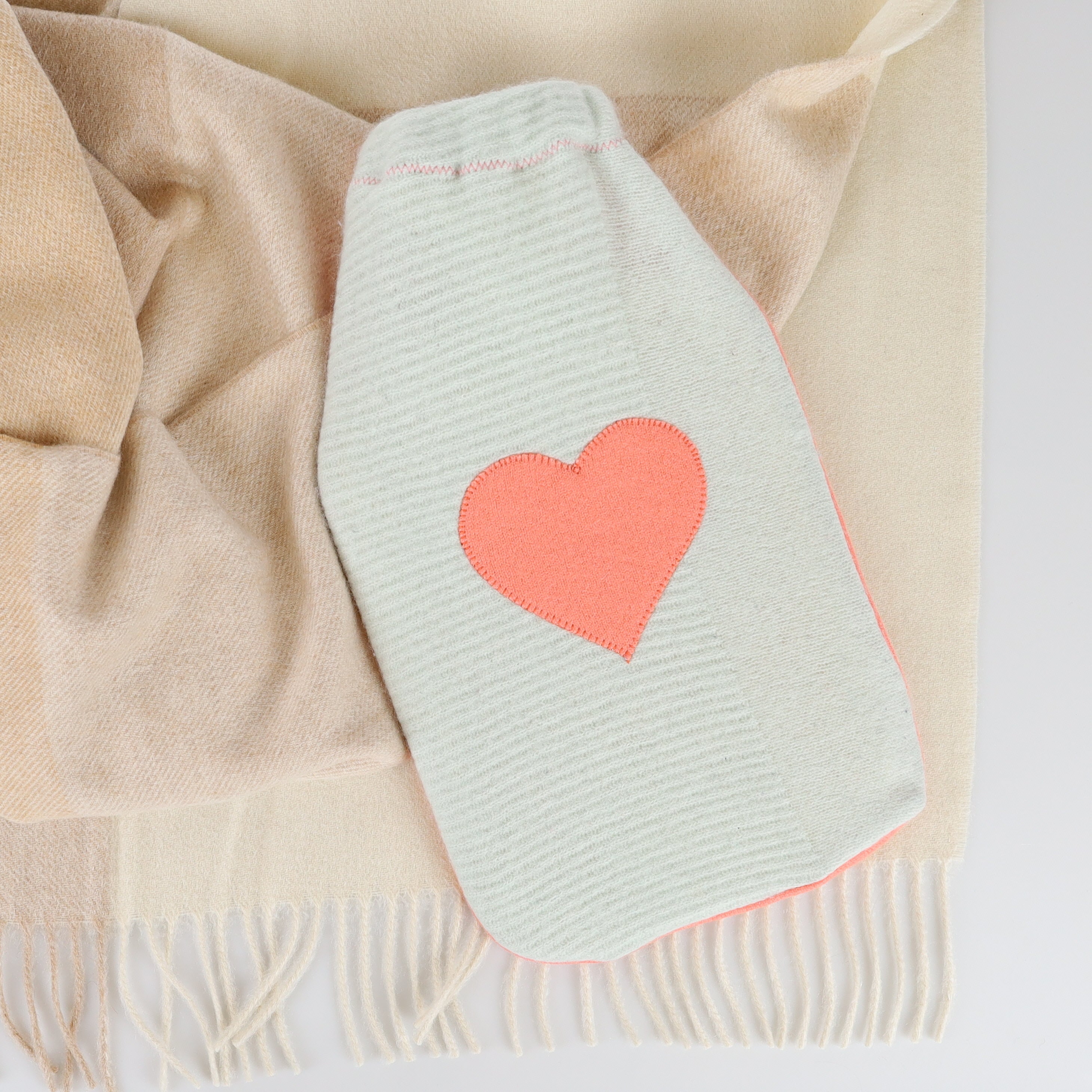 Opal and Pink Cashmere Large Hot Water Bottle