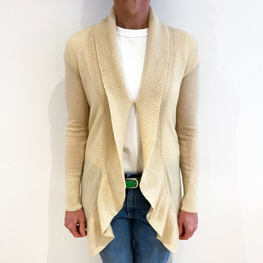 Lily Pulitzer Vanilla Beige Cashmere Shawl Neck Cardigan Small