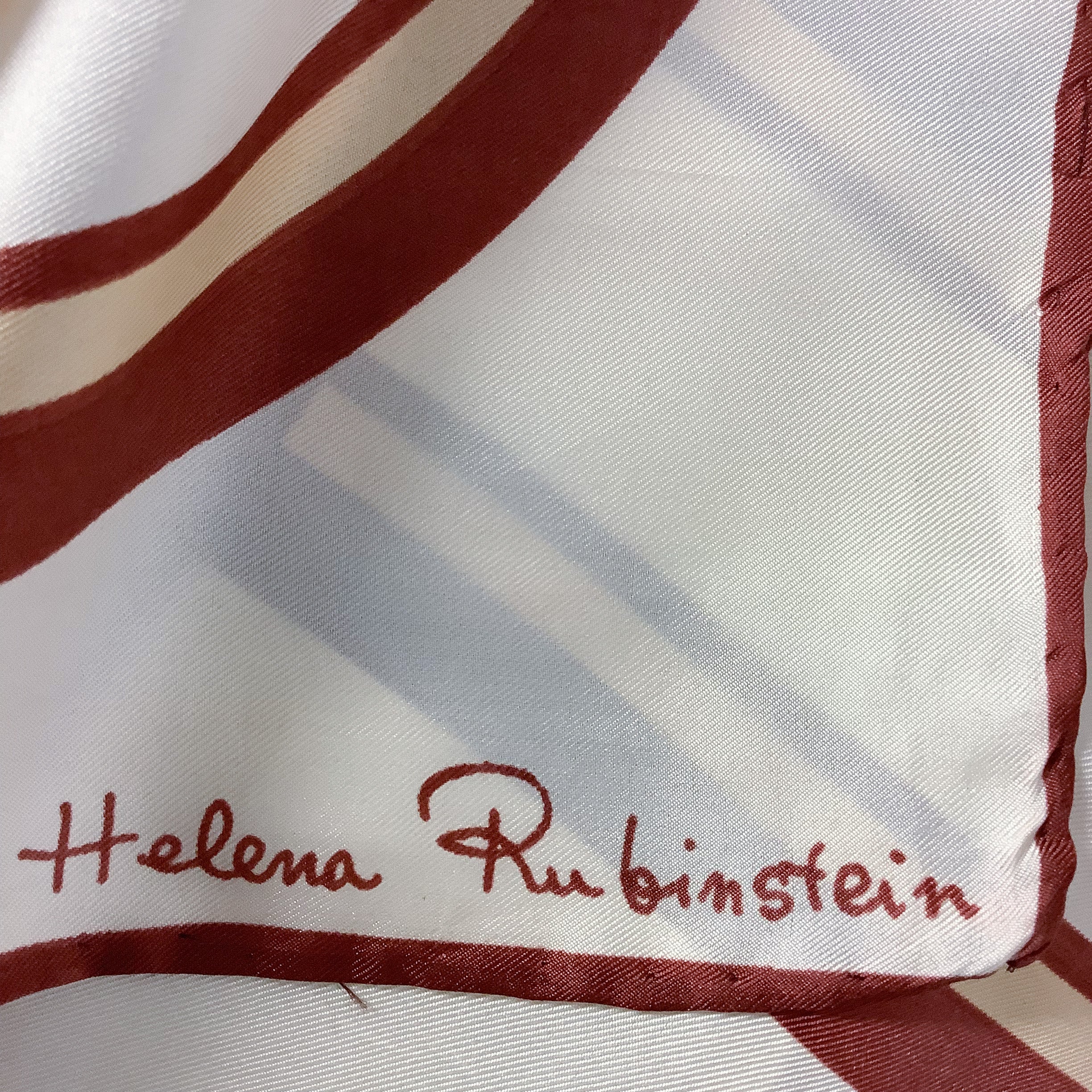 1970s Helena Rubenstein Vintage Silk Scarf