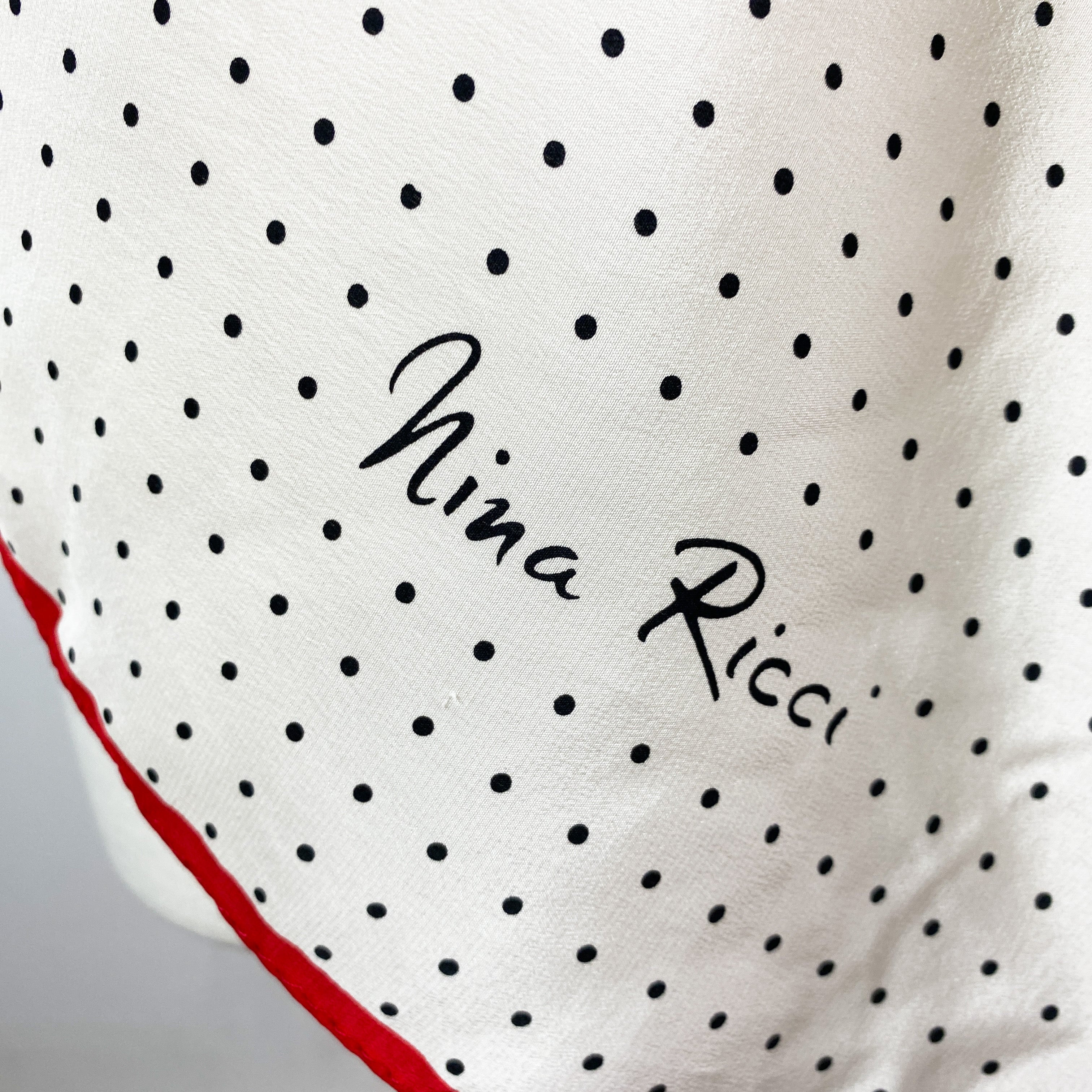 1970s Nina Ricci Designer Silk Scarf