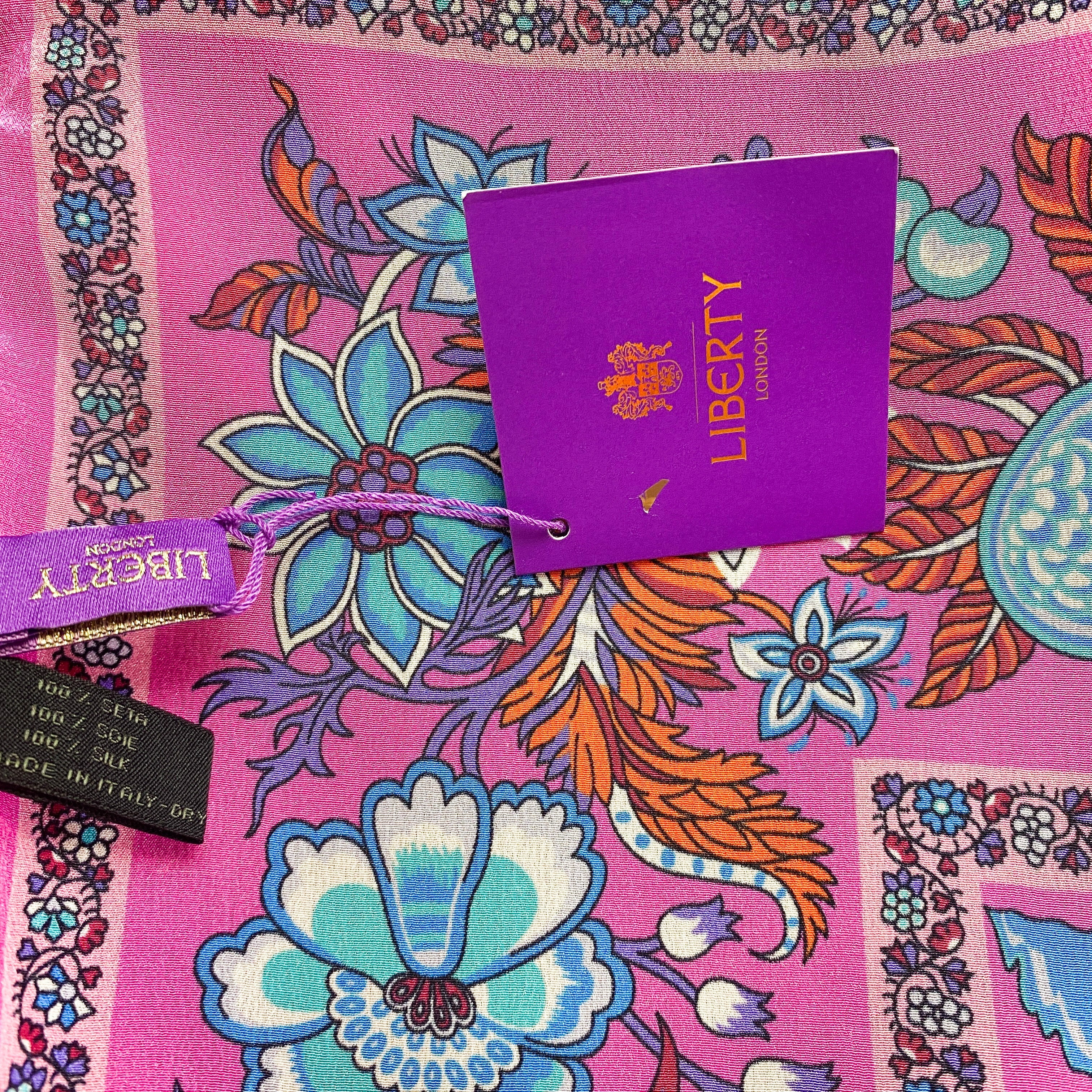 Liberty Tree of Life Designer Wrap Silk Scarf