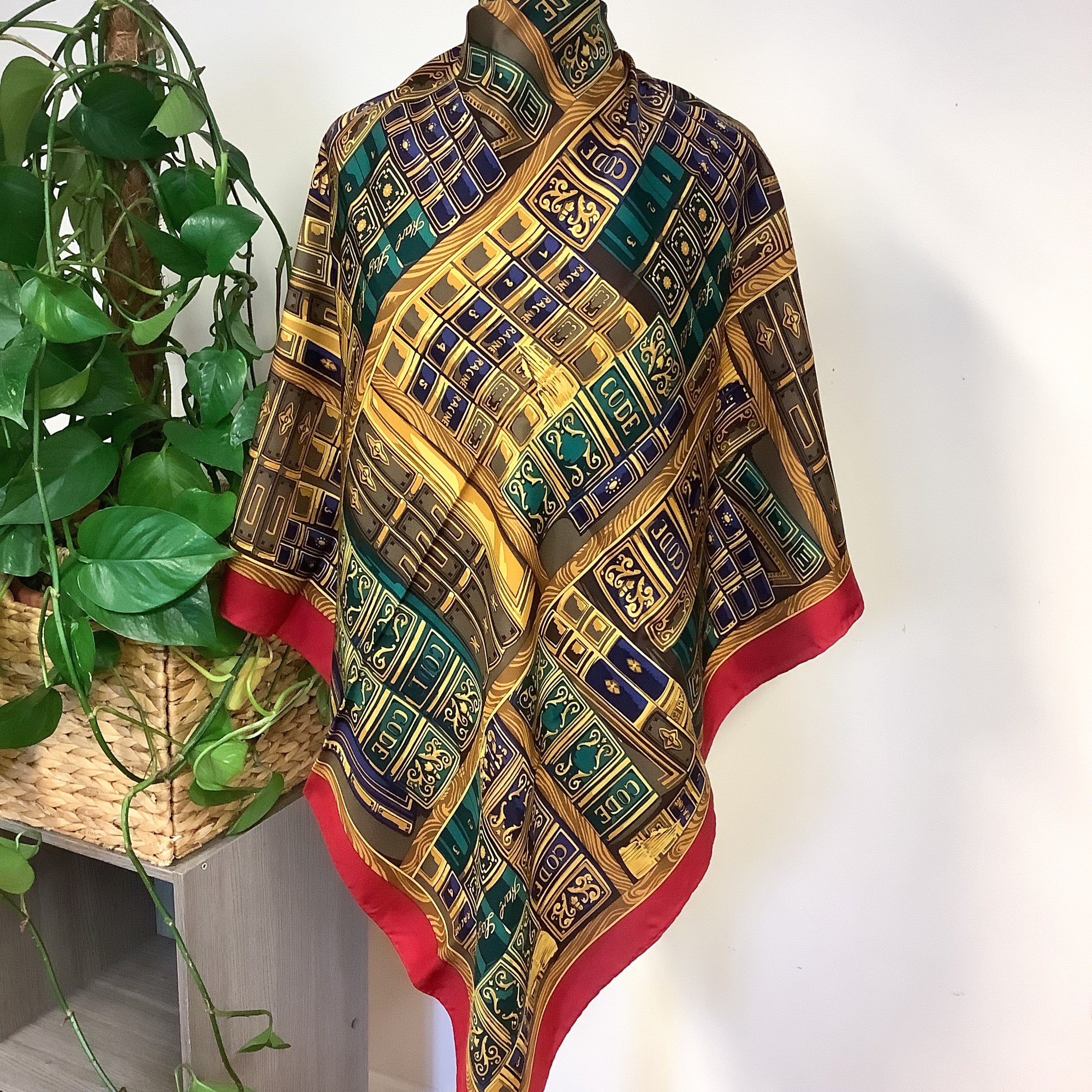 Karl Lagerfeld Designer Vintage Silk Scarf