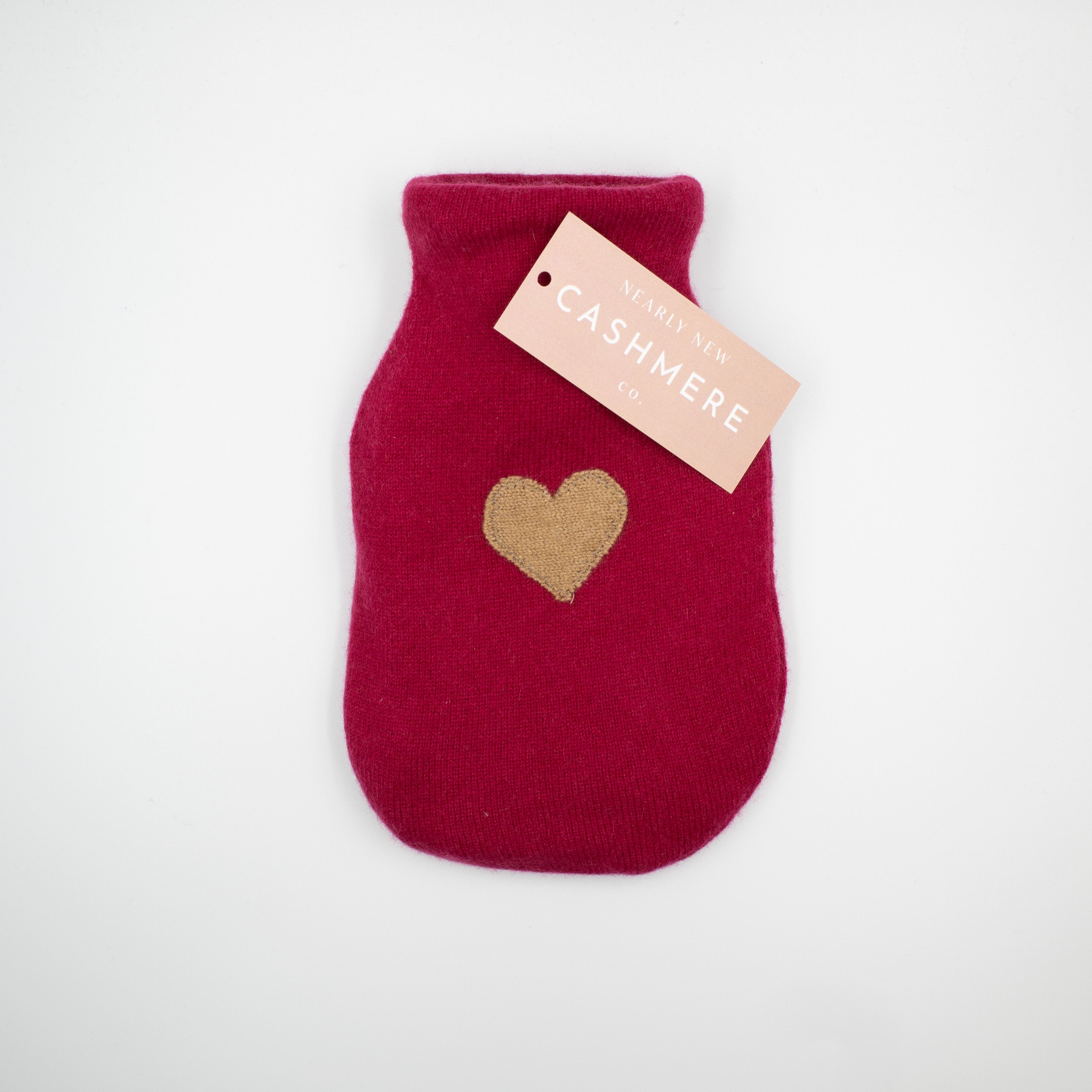 Ruby Red Cashmere Small Hot Water Bottle