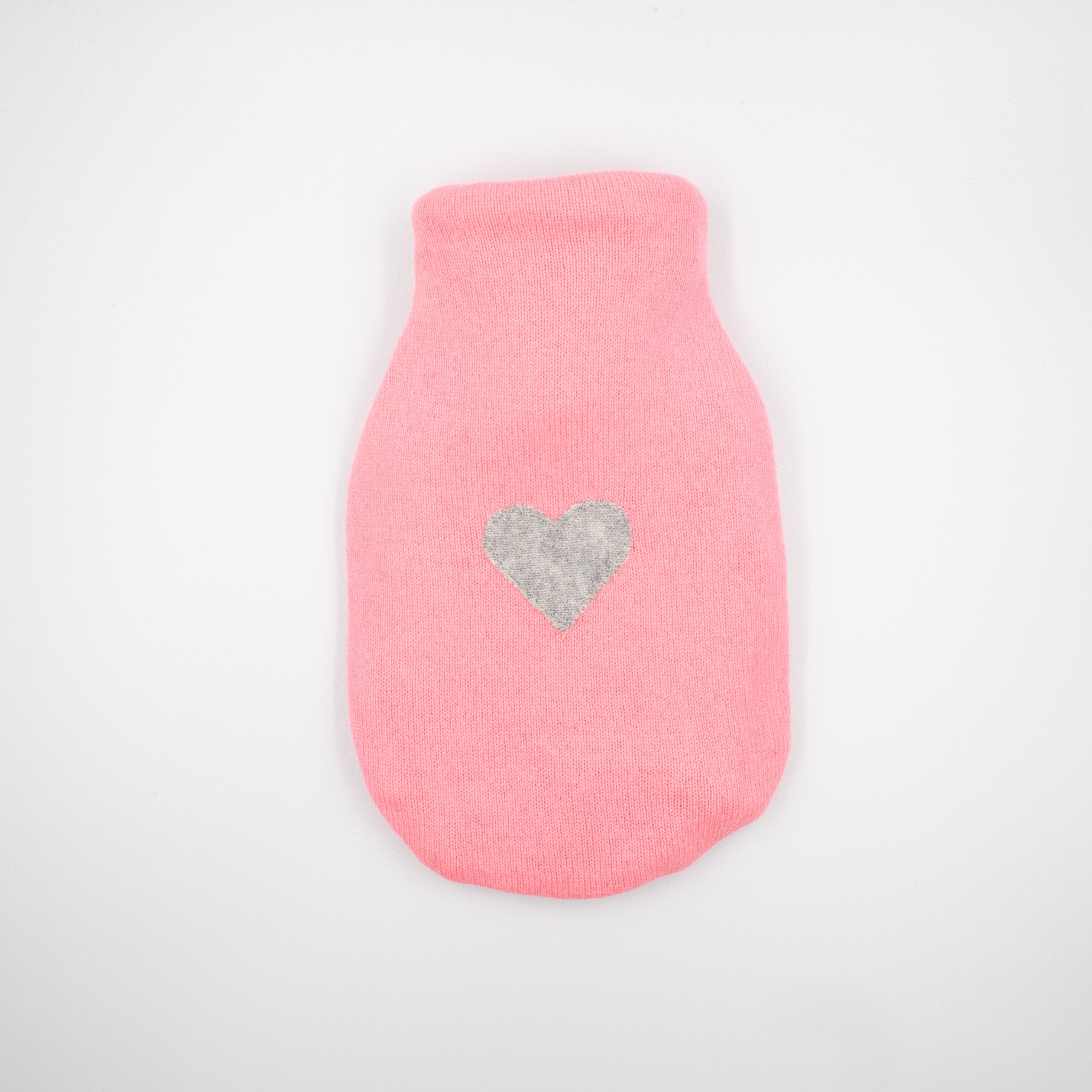 Flamingo Pink Cashmere Small Hot Water Bottle