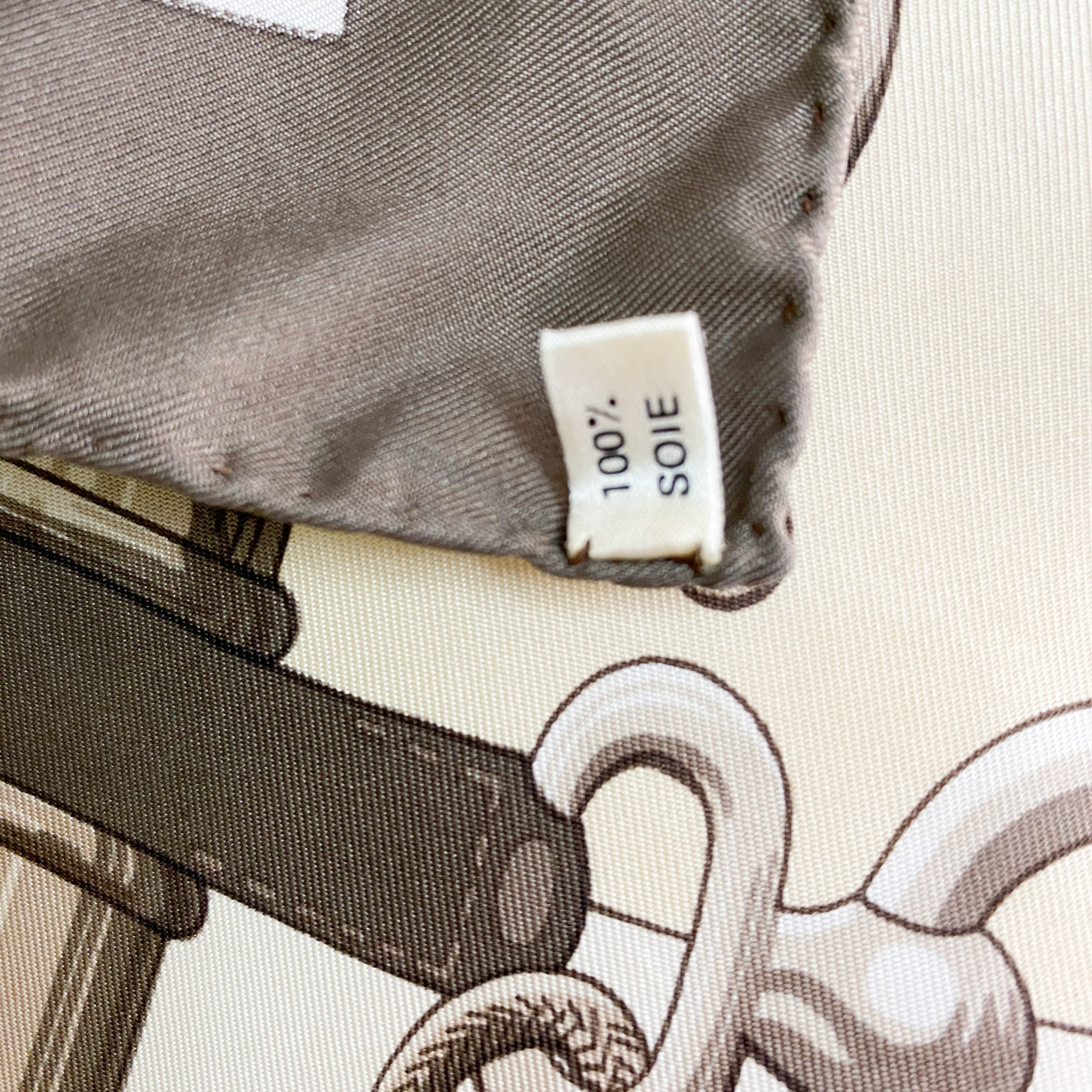 Boxed Hermes Cliquetis 1972 Vintage Silk Scarf