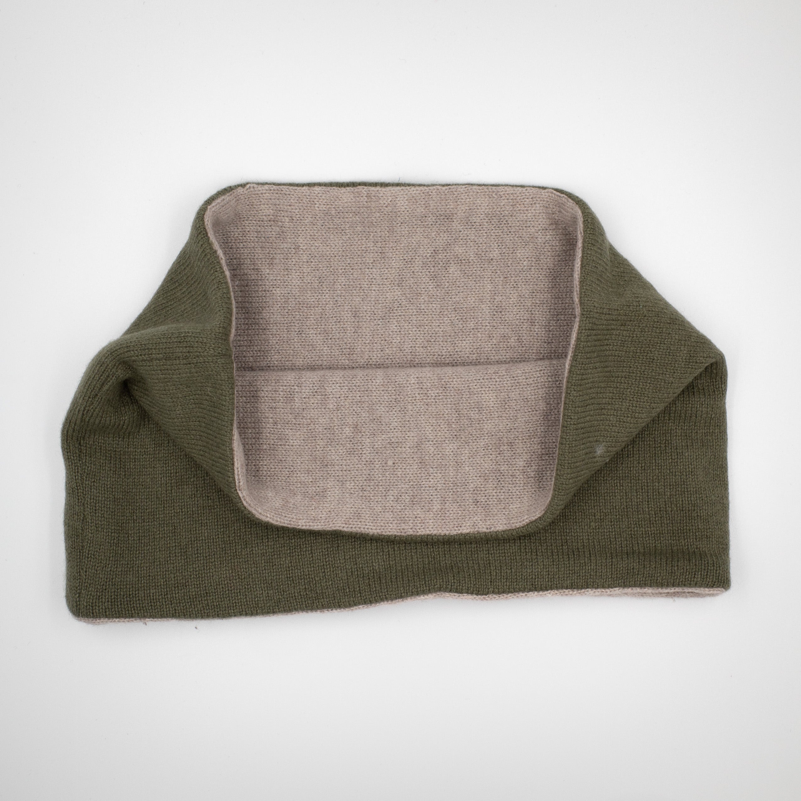 Men’s Country Green and Taupe Neck Warmer