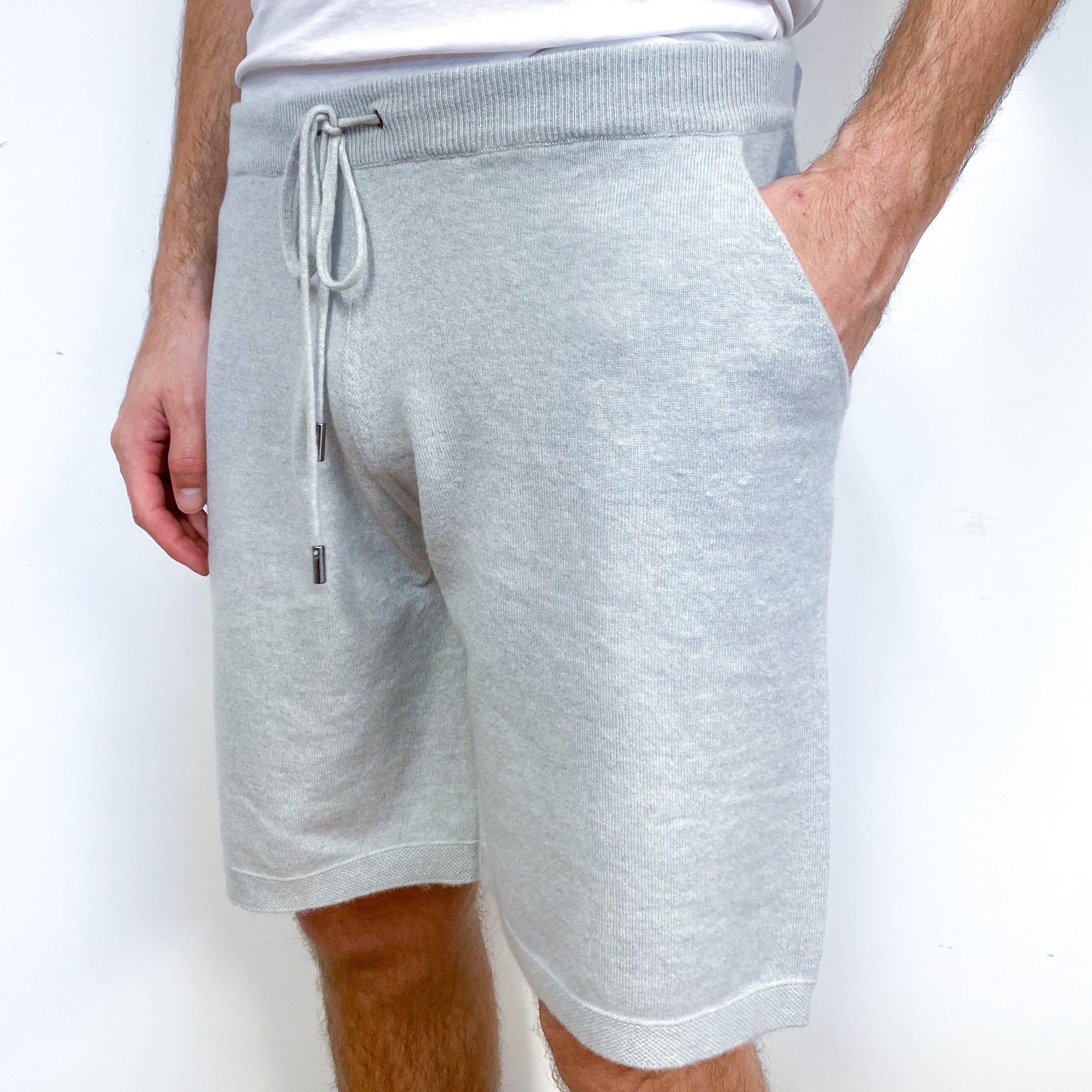 Men’s Brand New Scottish Frost Grey Lounge Shorts Medium