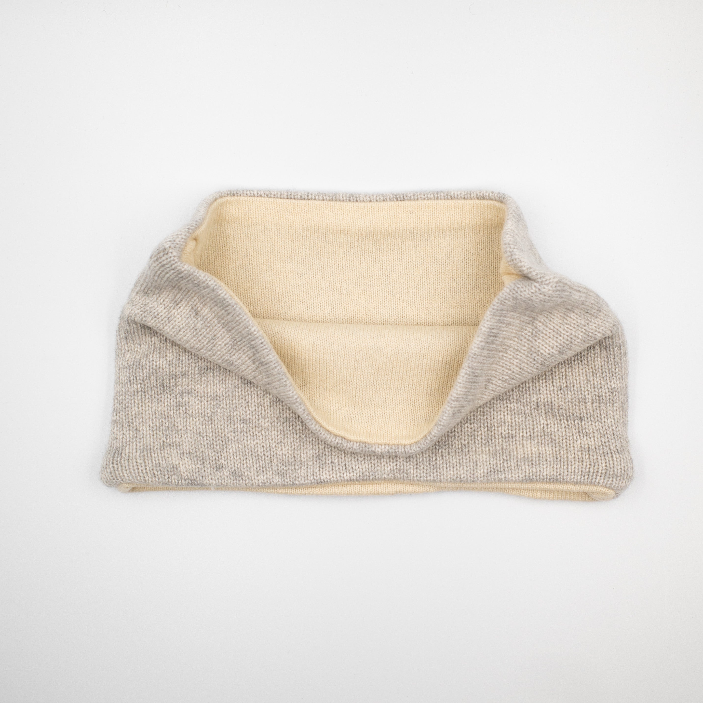 Light Grey and Cream Neck Warmer