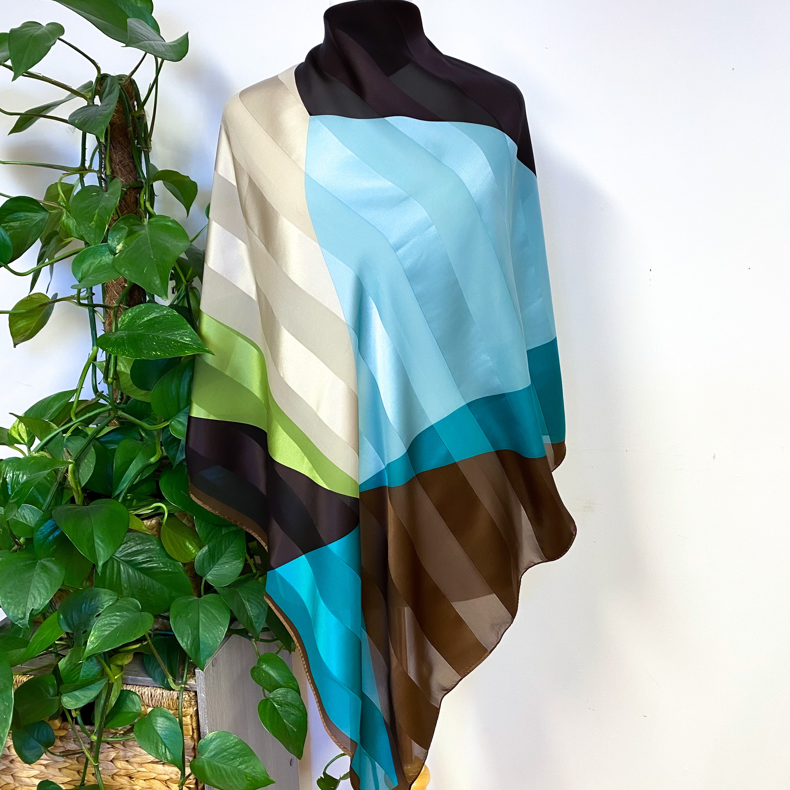 Marja Kurki Abstract Design Large Silk Scarf