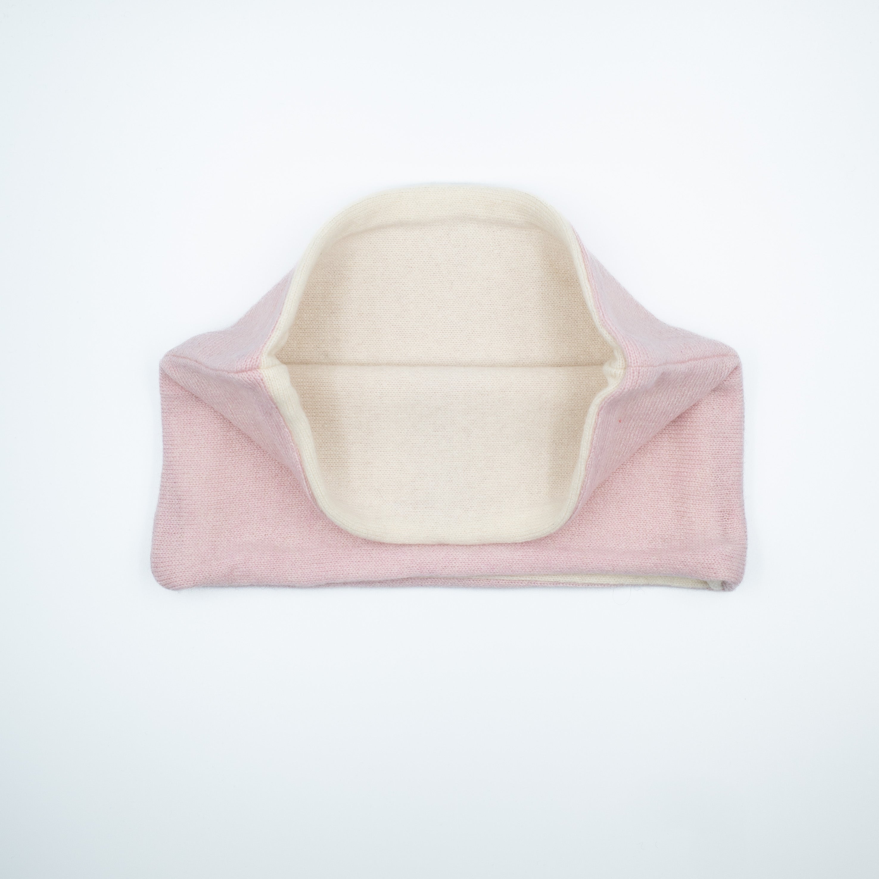 Pale Pink and Cream Neck Warmer