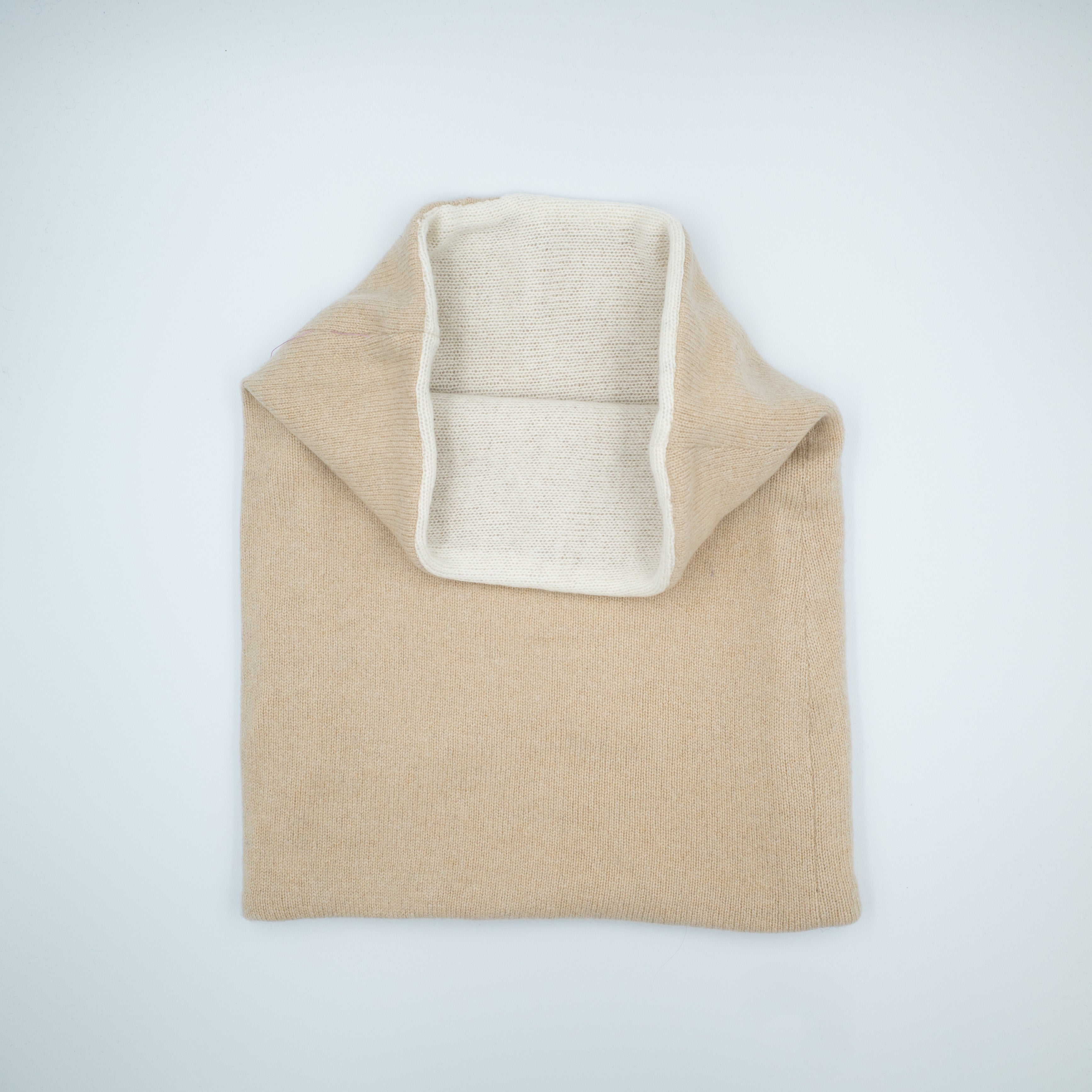 Cream and Beige Luxury Double Layered Snood