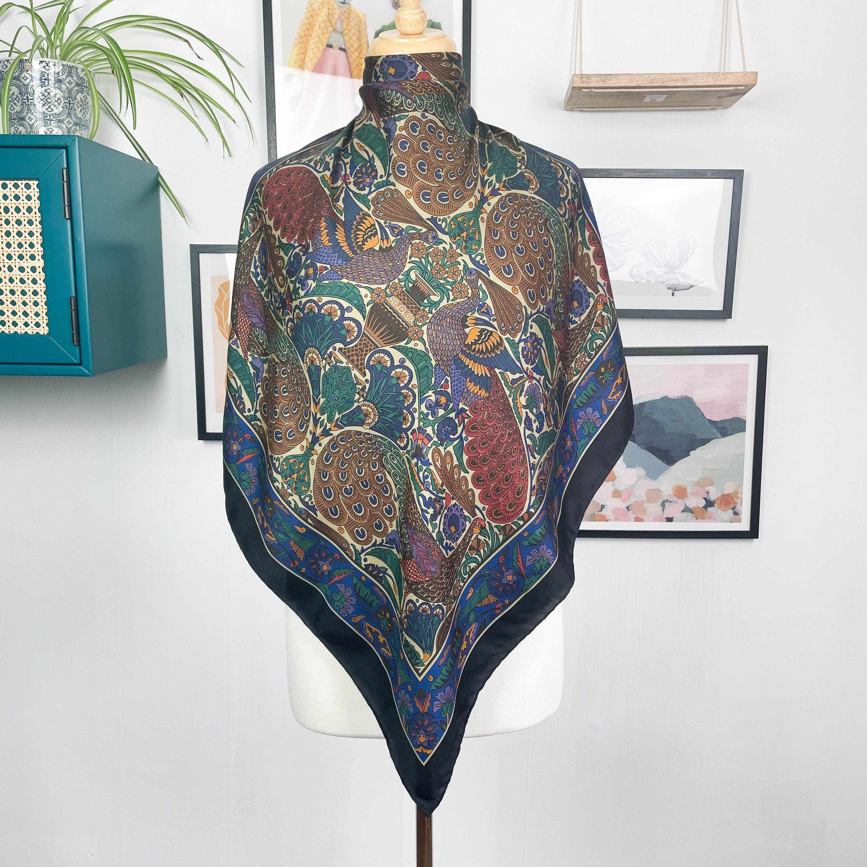 1980s Liberty of London Vintage Silk Scarf