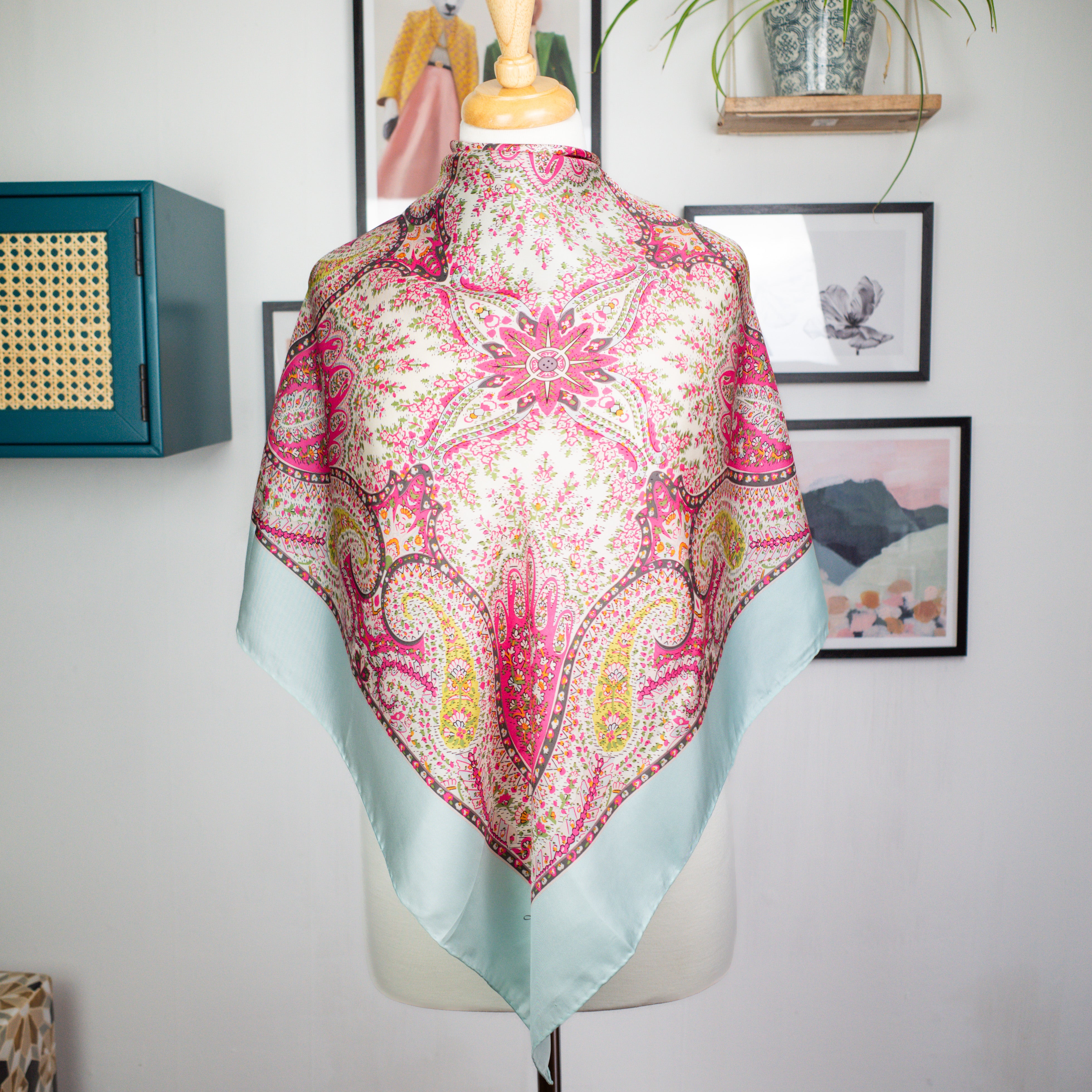 Joules Paisley Design Silk Scarf