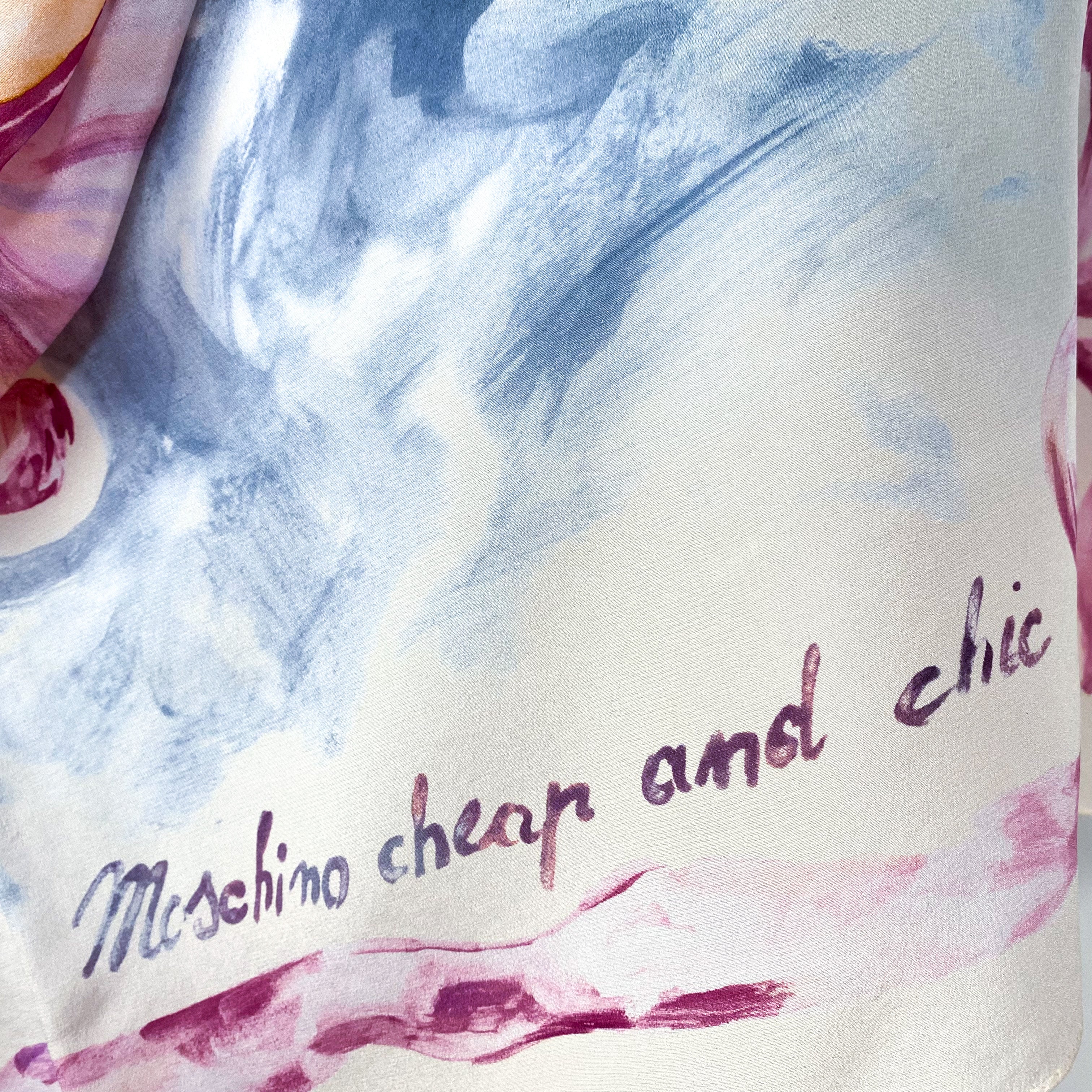 Moschino Designer Crêpe Silk Scarf