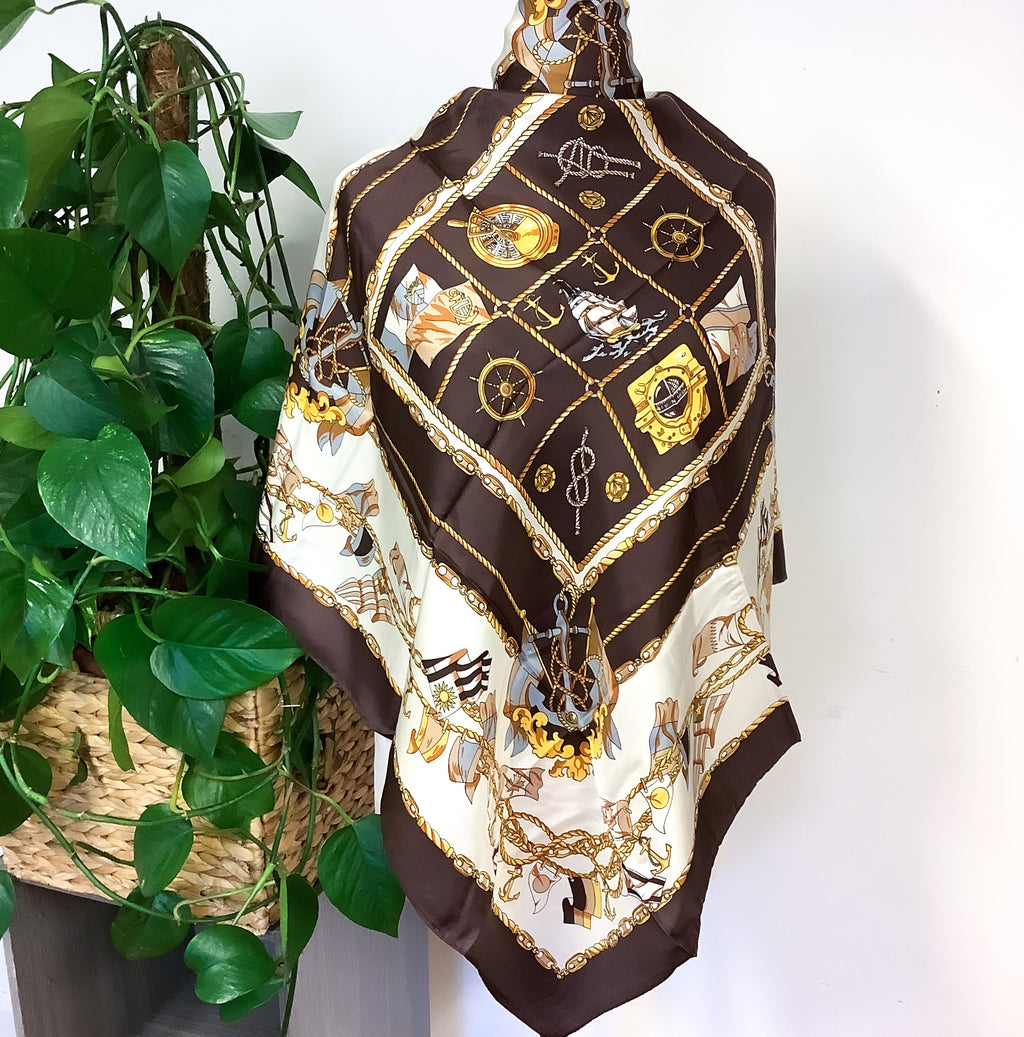 Brand New Italian Flag Design Silk Scarf