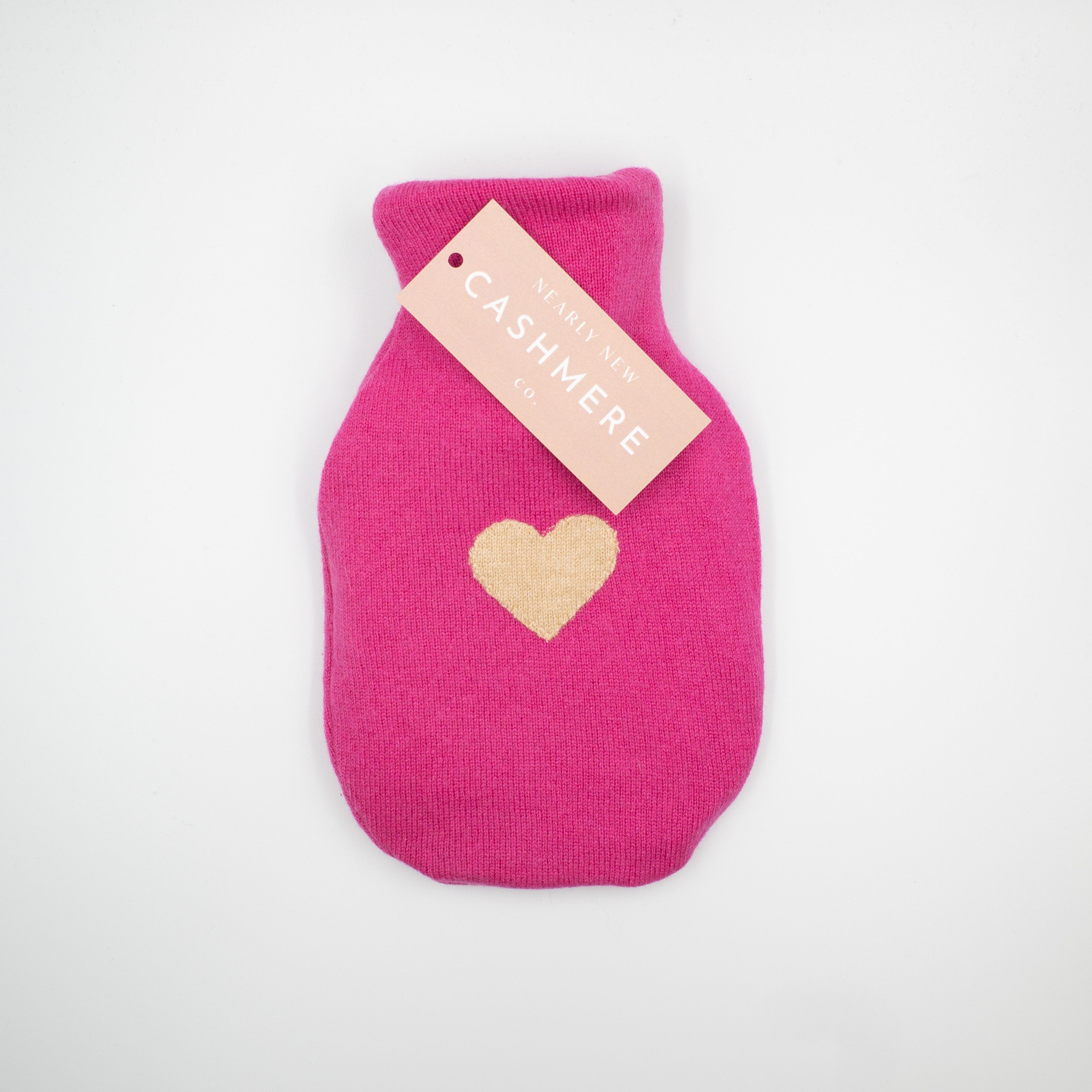 Hot Pink Cashmere Small Hot Water Bottle