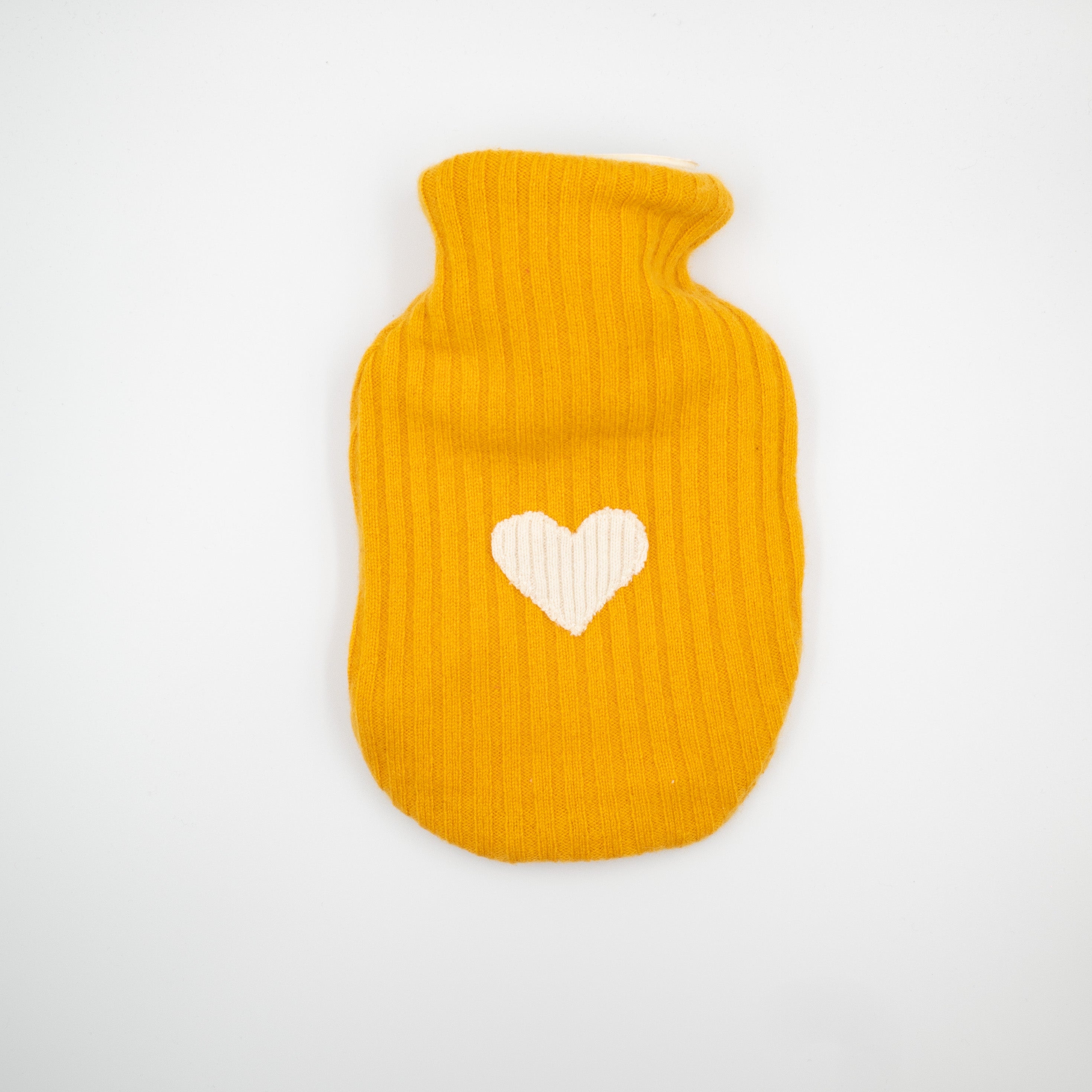 Ochre Yellow Cashmere Small Hot Water Bottle