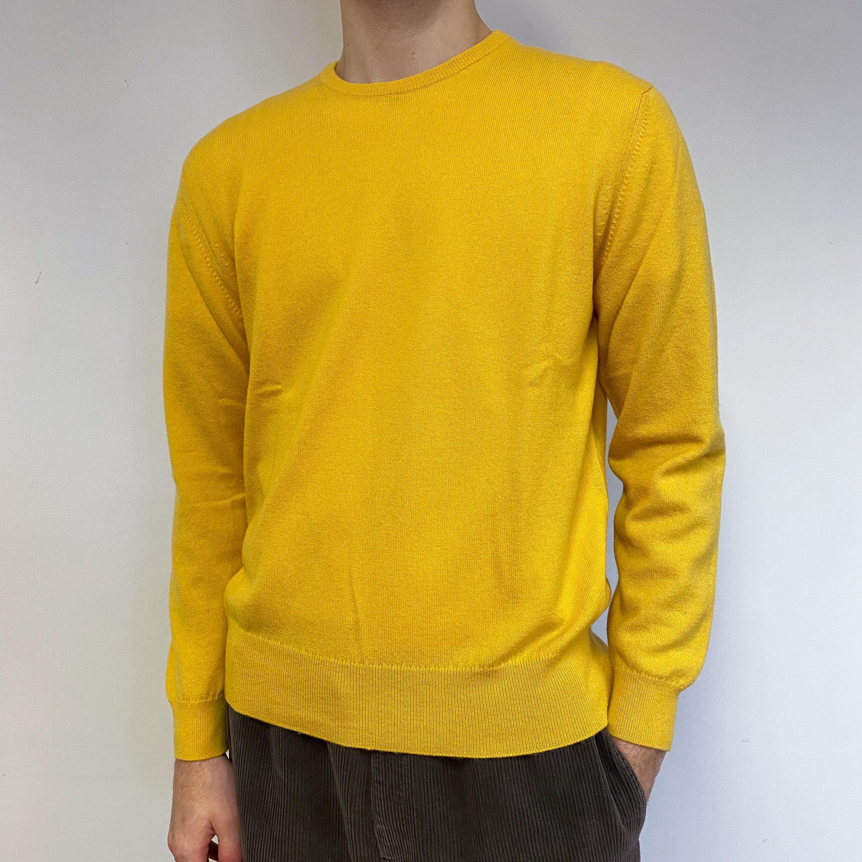 Men’s Brand New Scottish Sunset Yellow Crew Neck Jumper