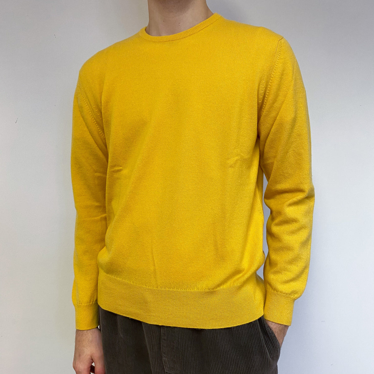 Men’s Brand New Scottish Sunset Yellow Crew Neck Jumper