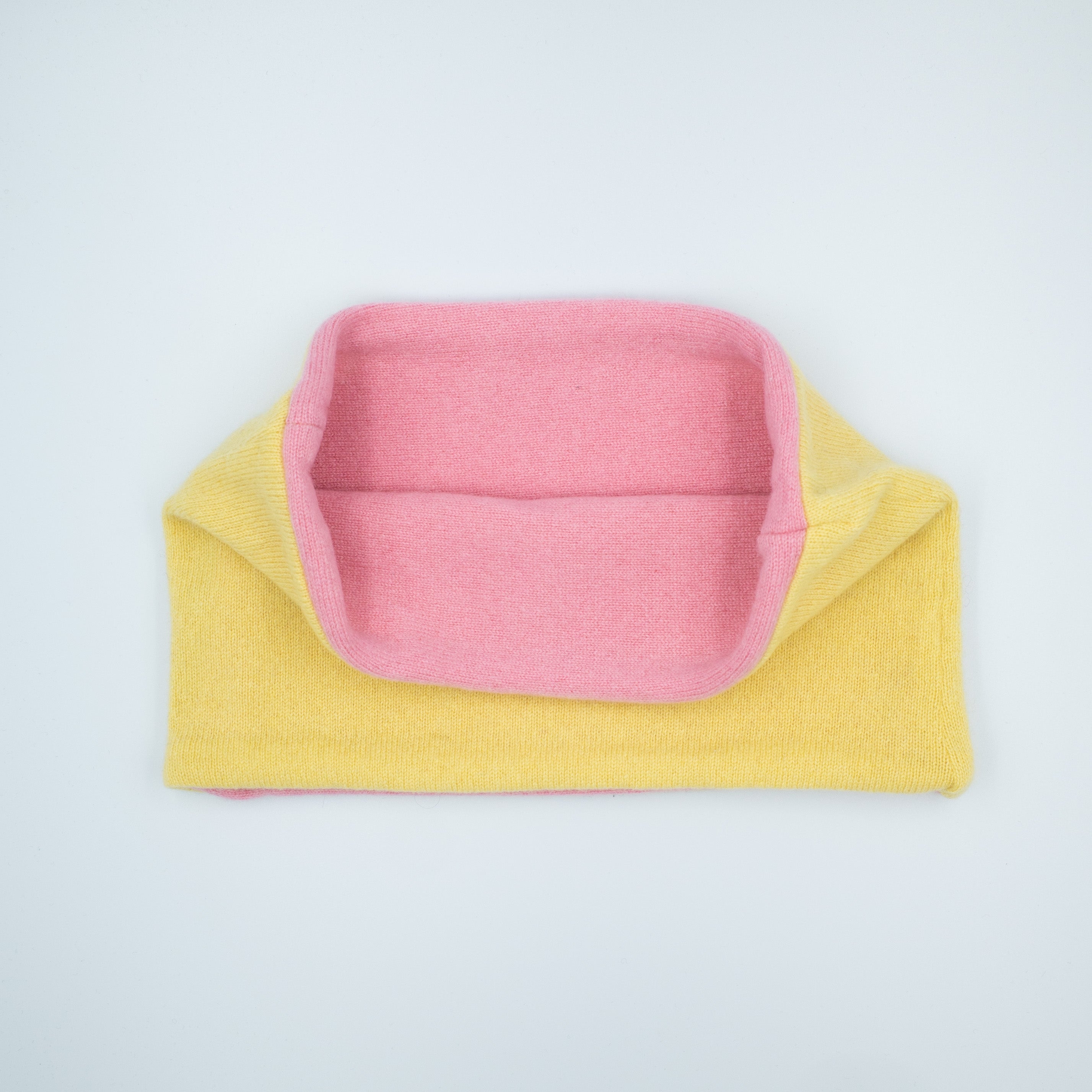 Candy Pink and Yellow Neck Warmer
